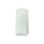 Nora Lighting NYLD2-6S10127WWW - Cylinder - 6 Inch Cobalt Surface Mount Cylinder, White, 1000L, 2700K, White Reflector, 120V Triac/ELV Dimming