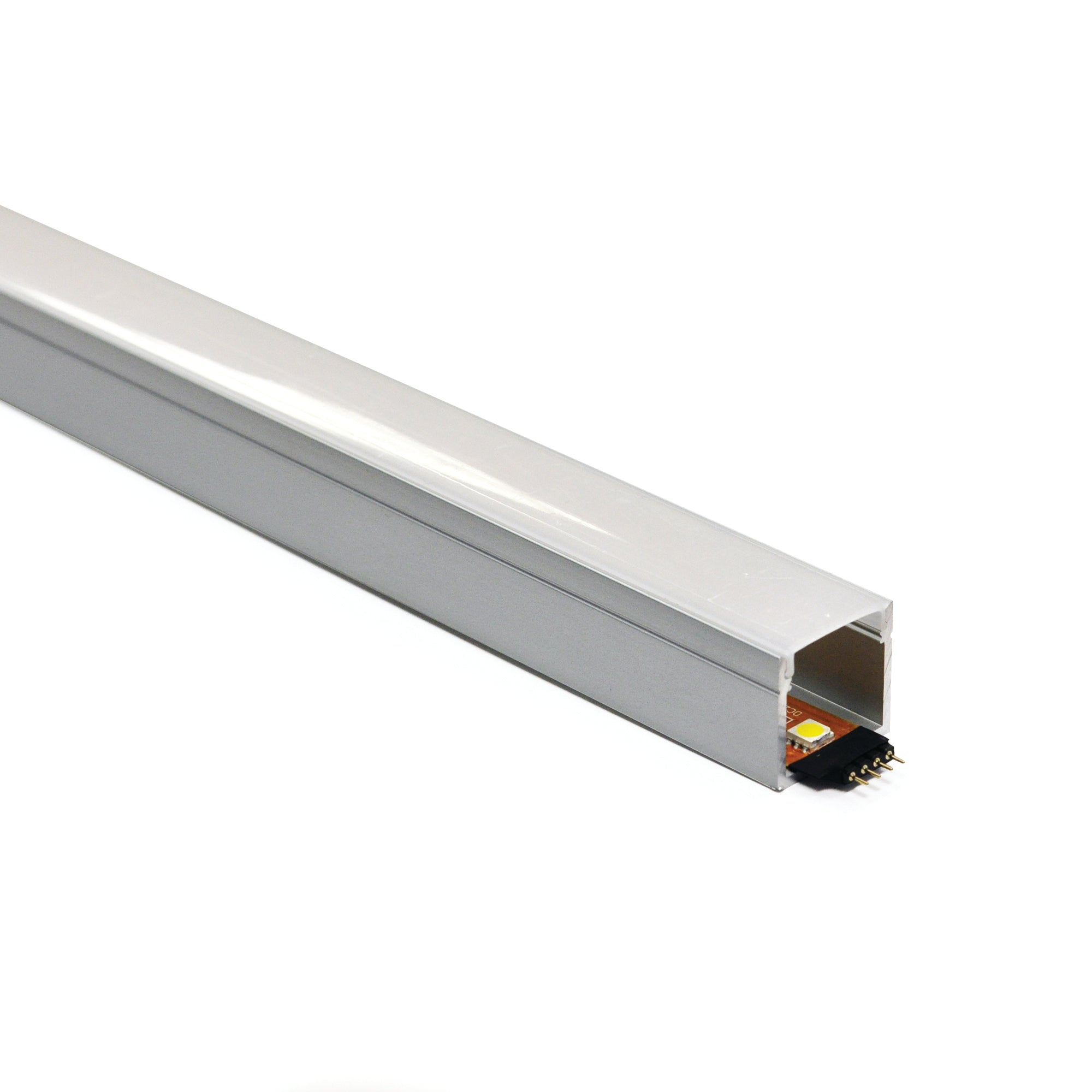 Nora Lighting NATL-CIP26A - Accent / Undercabinet - 4-ft Deep Channel, Aluminum (Plastic Diffuser, End Caps & NUTP13 3M Adhesive Mounting Tape Included)