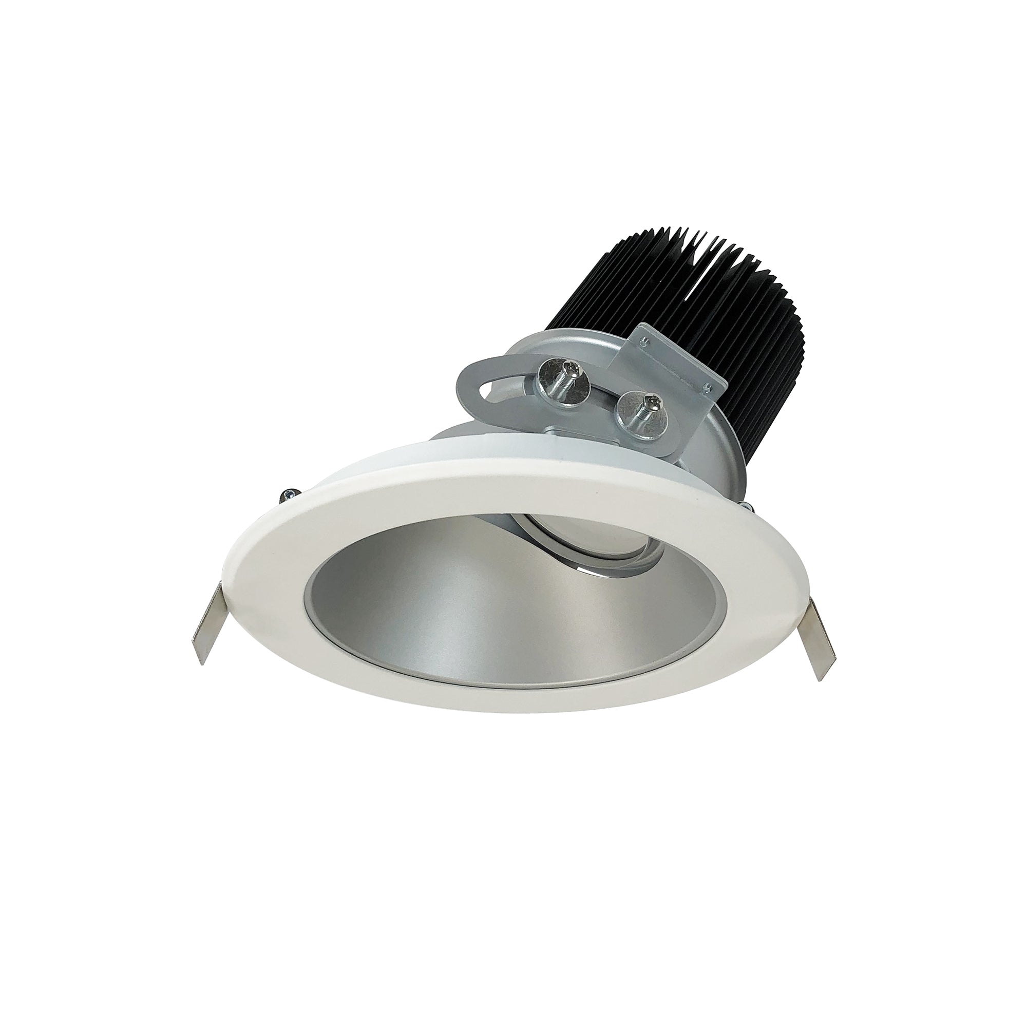 Nora Lighting NC2-639L0940MHWSF - Recessed - 6 Inch Sapphire II High Lumen Adjustable Downlight, Round 50-Degree Medium Reflector, 900lm, 4000K, Haze/White