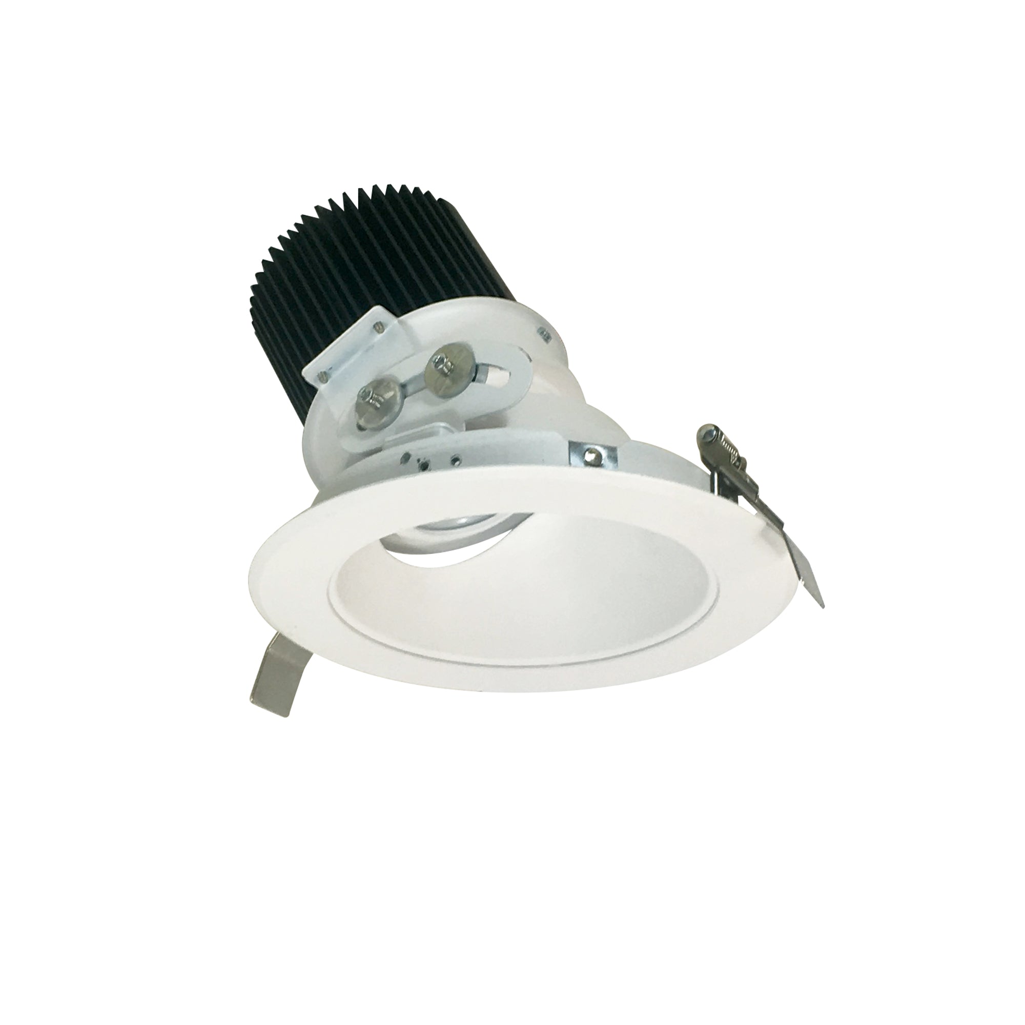 Nora Lighting NC2-639L0935MWSF - Recessed - 6 Inch Sapphire II High Lumen Adjustable Downlight, Round 50-Degree Medium Reflector, 900lm, 3500K, White Self-Flanged
