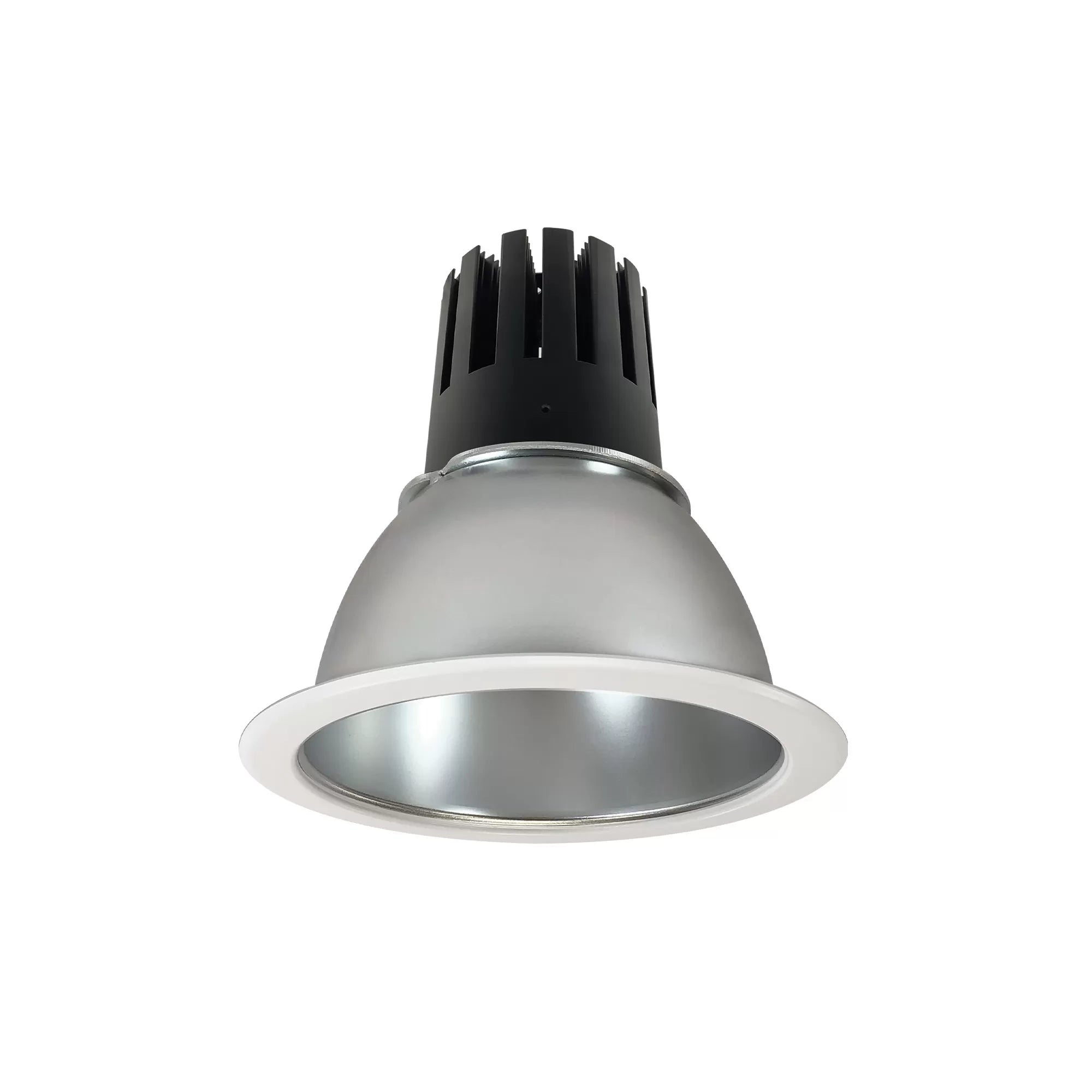 Nora Lighting NC3-61L335FDMPW 6 Sapphire III Round Open Reflector, 2500lm, 3500K, Flood Optic, Diffused Clear Reflector/Matte Powder White Flange