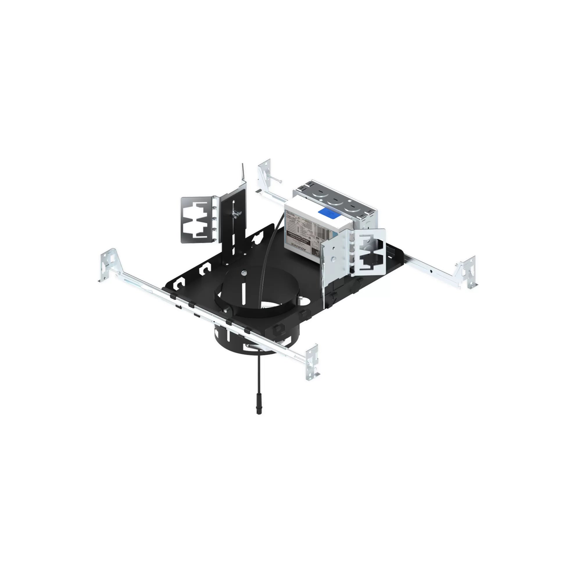 Nora Lighting NCH3-4L3P01 4 Sapphire III Non-IC New Construction Housing, 26W / 2500lm, 120V Input, Phase Dimming