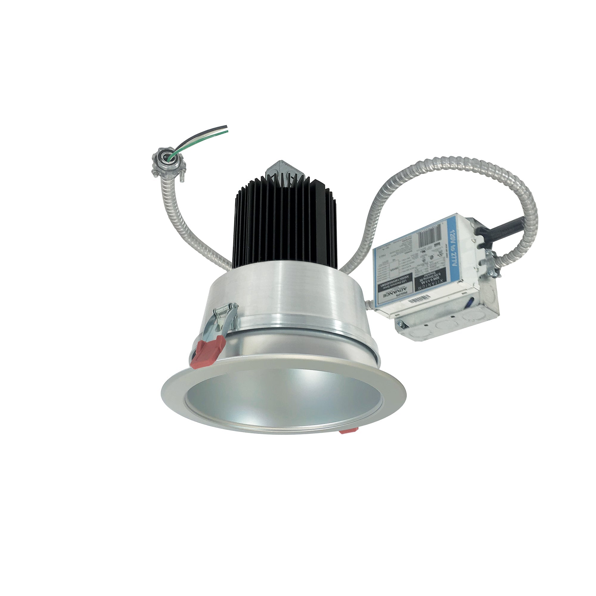 Nora Lighting NCR2-610935ME6HSF - Recessed - 6 Inch Sapphire II Retrofit Open Reflector, 900lm, 16W, 3500K, 40-Degrees Narrow Flood, 120-277V 0-10V Dimming, Haze Self Flanged