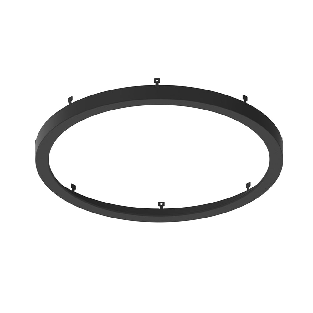 Nora Lighting NELO-12RB Surface 12″ Decorative Metal Ring for NELO-12RTWMPW, Black Finish.