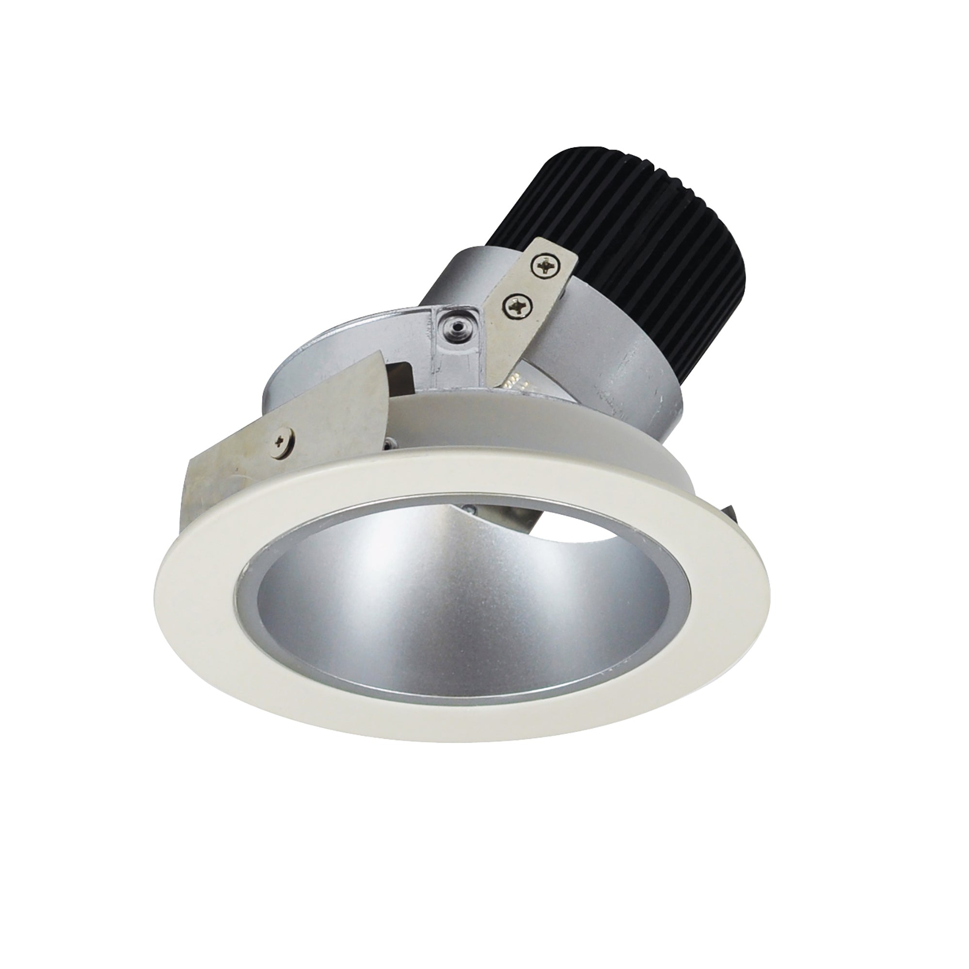 Nora Lighting NIO-4RD27XHW/10 - Recessed - 4 Inch Iolite LED Round Adjustable Deep Reflector, 1000lm / 14W, 2700K, Haze Reflector / White Flange