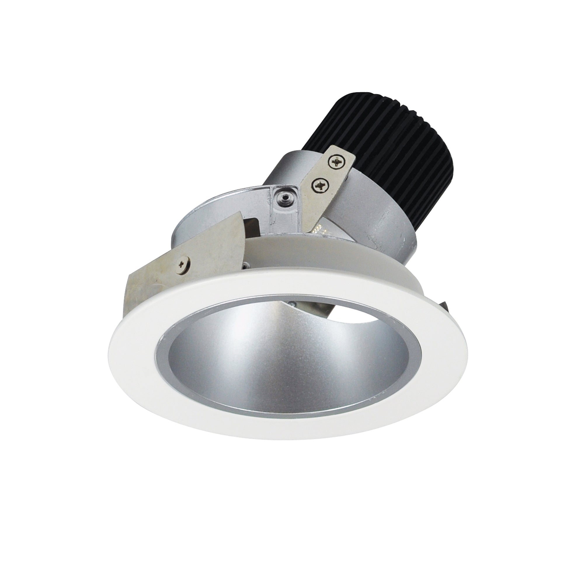 Nora Lighting NIO-4RD27XHZMPW/10 - Recessed - 4 Inch Iolite LED Round Adjustable Deep Reflector, 1000lm / 14W, 2700K, Haze Reflector / Matte Powder White Flange