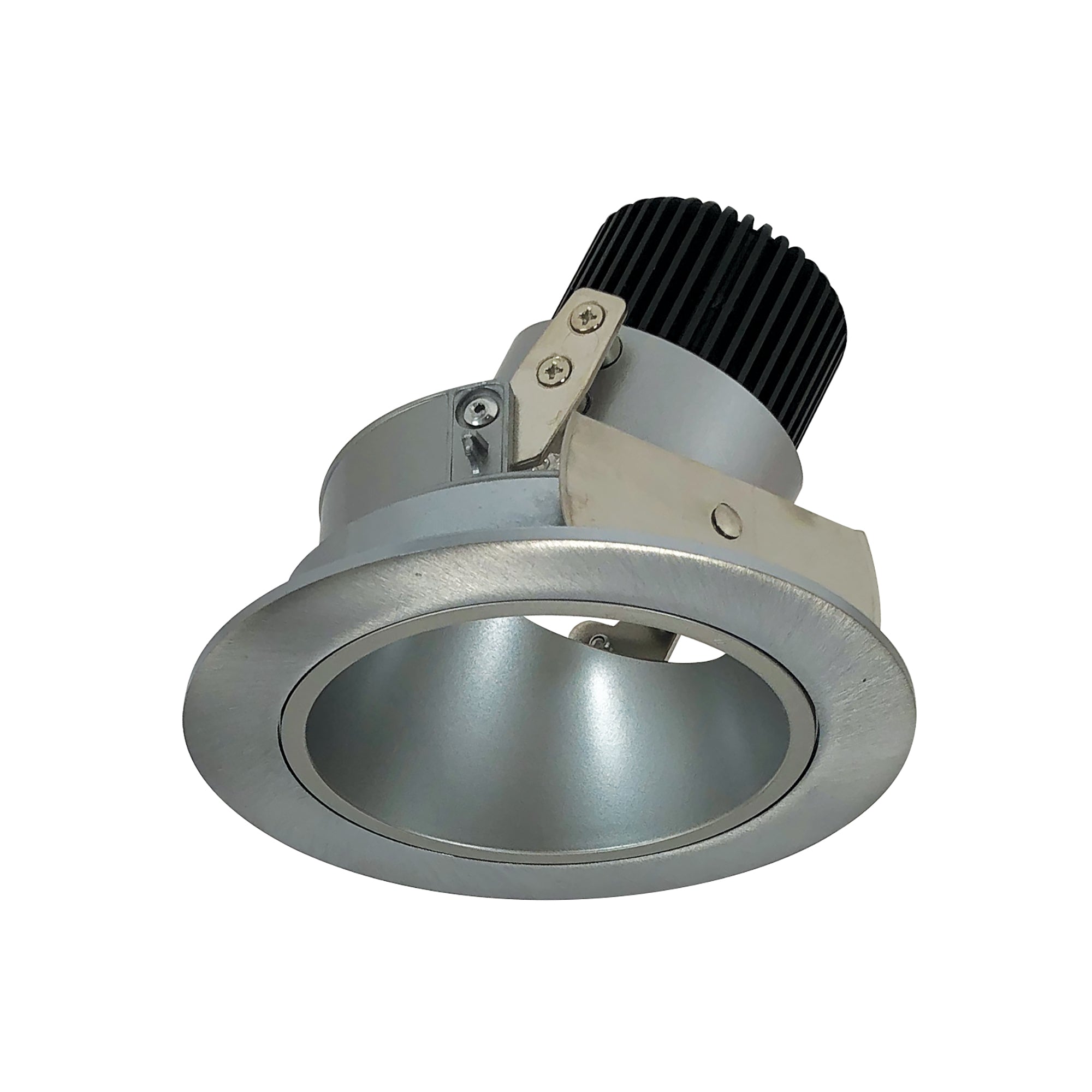 Nora Lighting NIO-4RD27XNN/10 - Recessed - 4 Inch Iolite LED Round Adjustable Deep Reflector, 1000lm / 14W, 2700K, Natural Metal Reflector / Natural Metal Flange