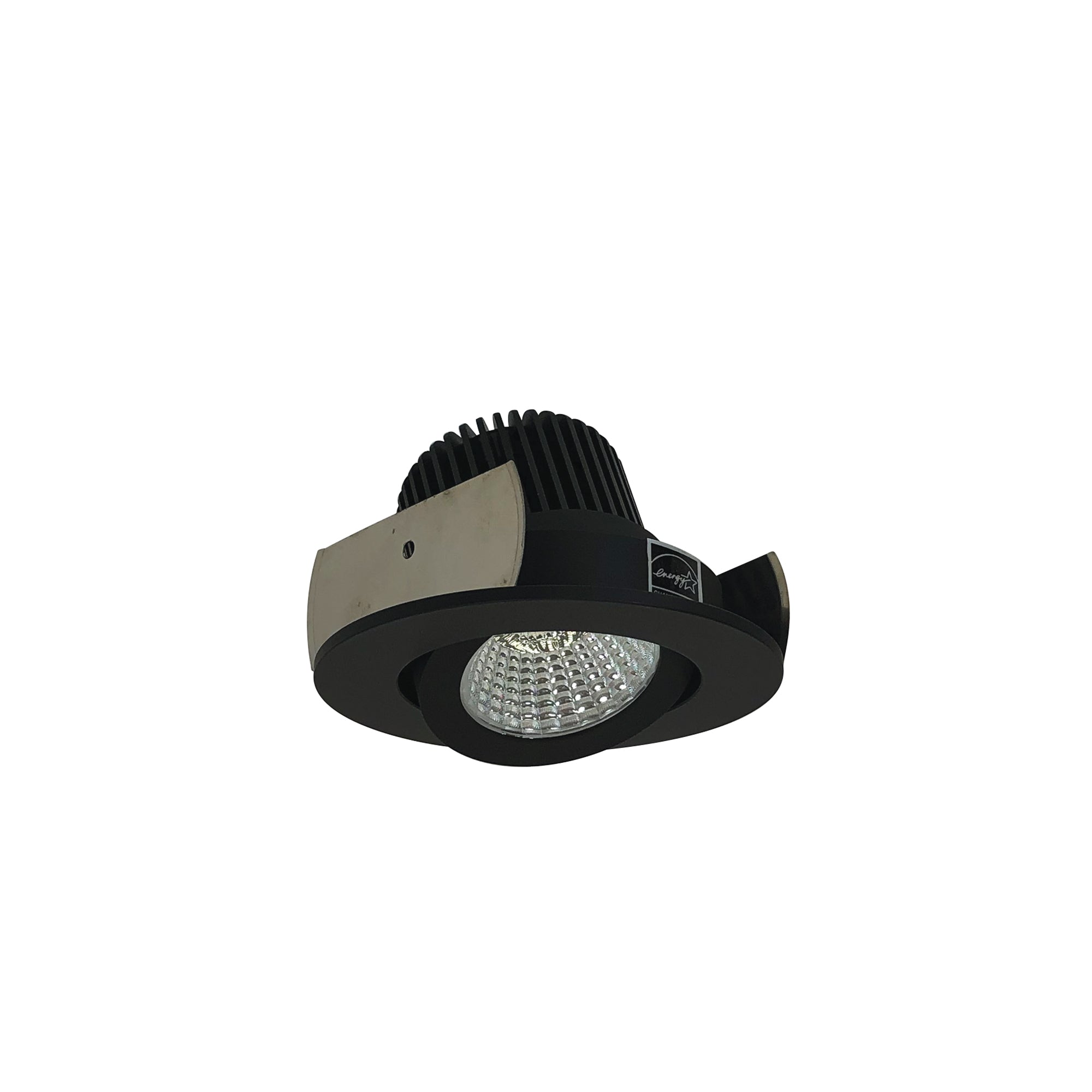 Nora Lighting NIOB-2RG35XBB/10 - Recessed - 2 Inch Iolite LED Round Adjustable Gimbal, 1000lm / 14W, 3500K, Black Finish