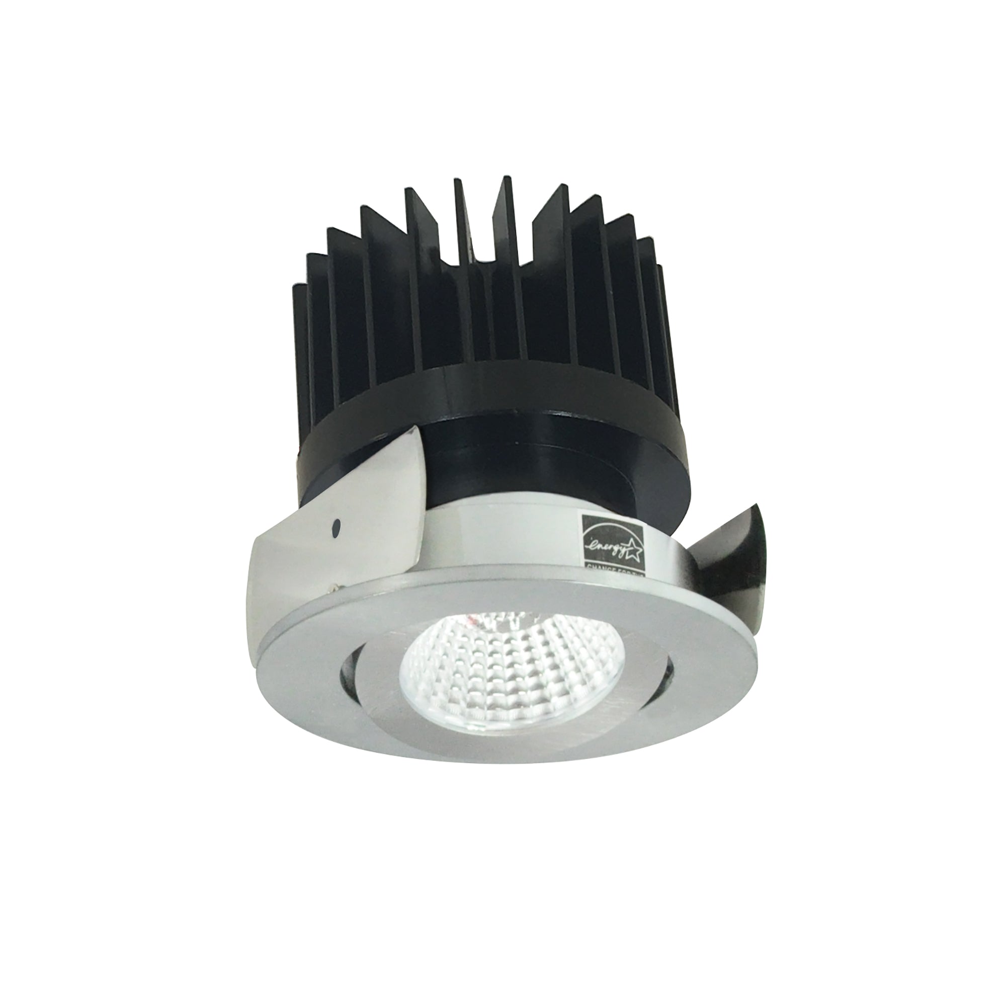 Nora Lighting NIOB-2RG35XNN/HL - Recessed - 2 Inch Iolite LED Round Adjustable Gimbal, 1500lm/2000lm/2500lm (varies by housing), 3500K, Natural Metal Finish