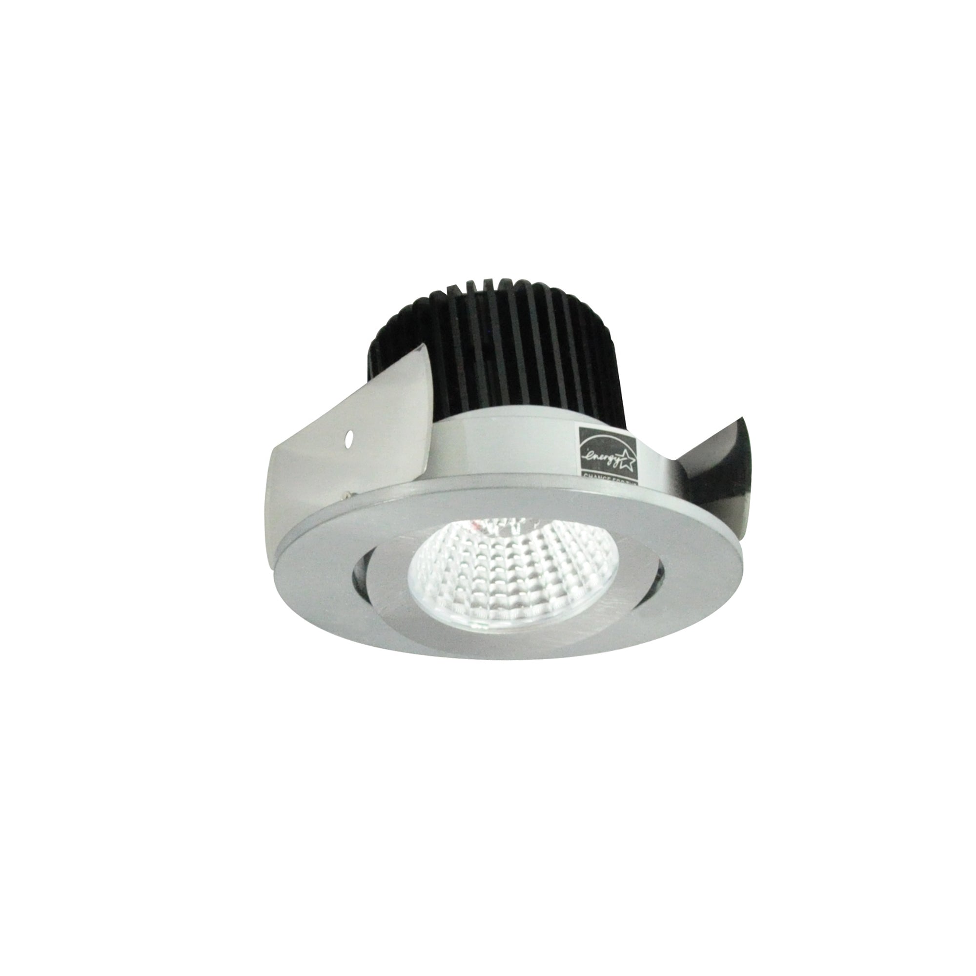 Nora Lighting NIOB-2RG30XNN/10 - Recessed - 2 Inch Iolite LED Round Adjustable Gimbal, 1000lm / 14W, 3000K, Natural Metal Finish