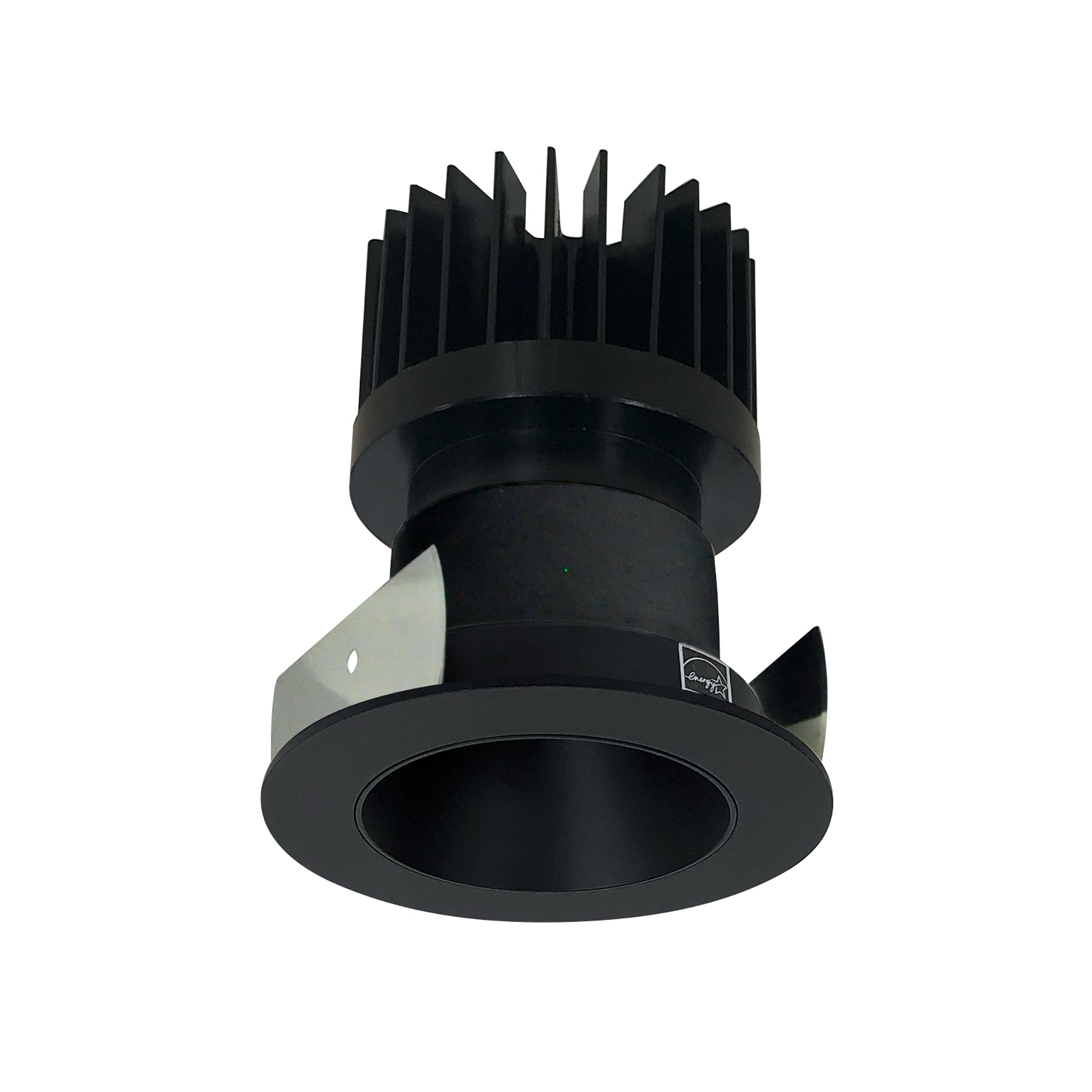 Nora Lighting NIOB-2RNDC50XBB/HL - Recessed - 2 Inch Iolite LED Round Reflector, 1500lm/2000lm/2500lm (varies by housing), 5000K, Black Reflector / Black Flange