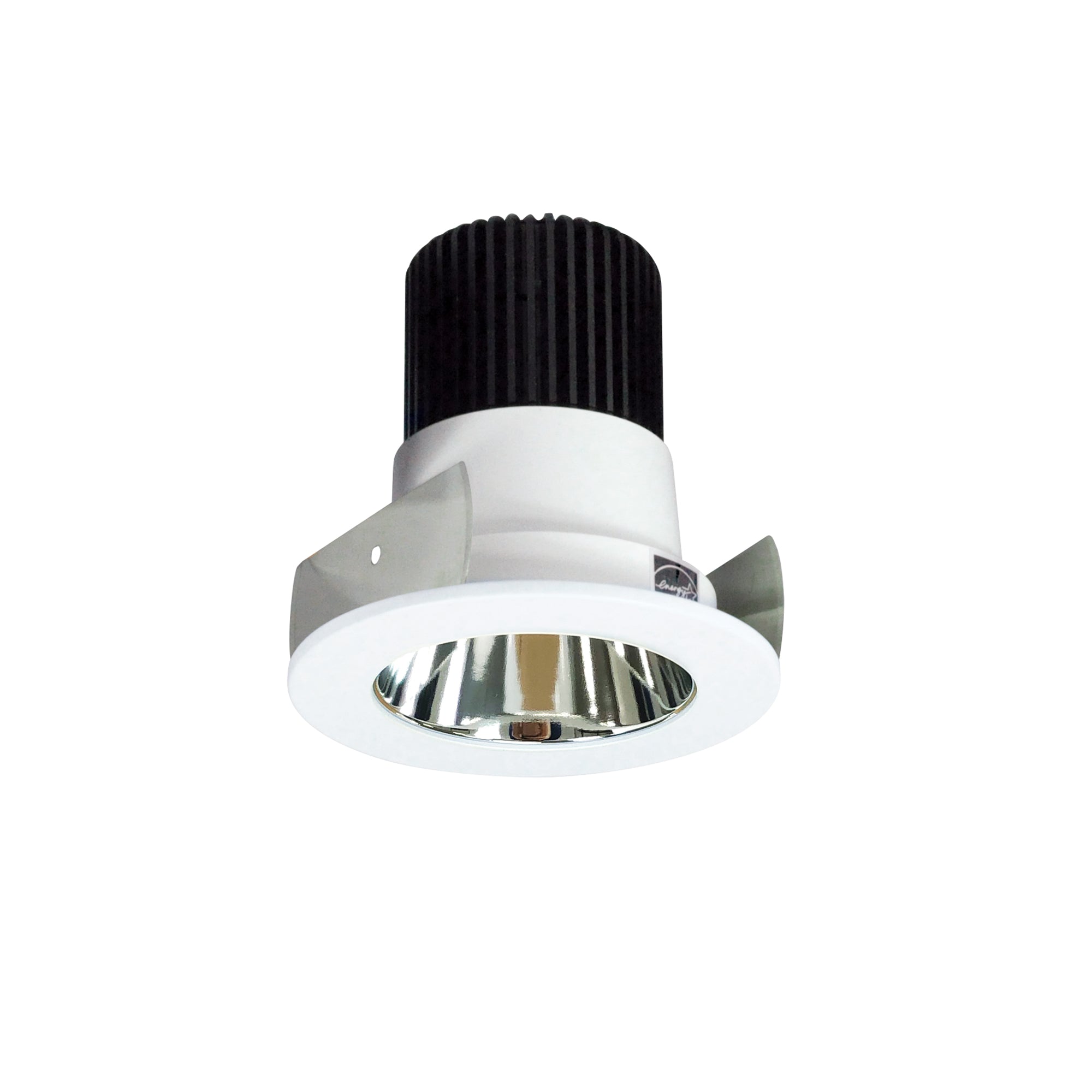 Nora Lighting NIOB-2RNDC50XCMPW/10 - Recessed - 2 Inch Iolite LED Round Reflector, 1000lm / 14W, 5000K, Specular Clear Reflector / Matte Powder White Flange