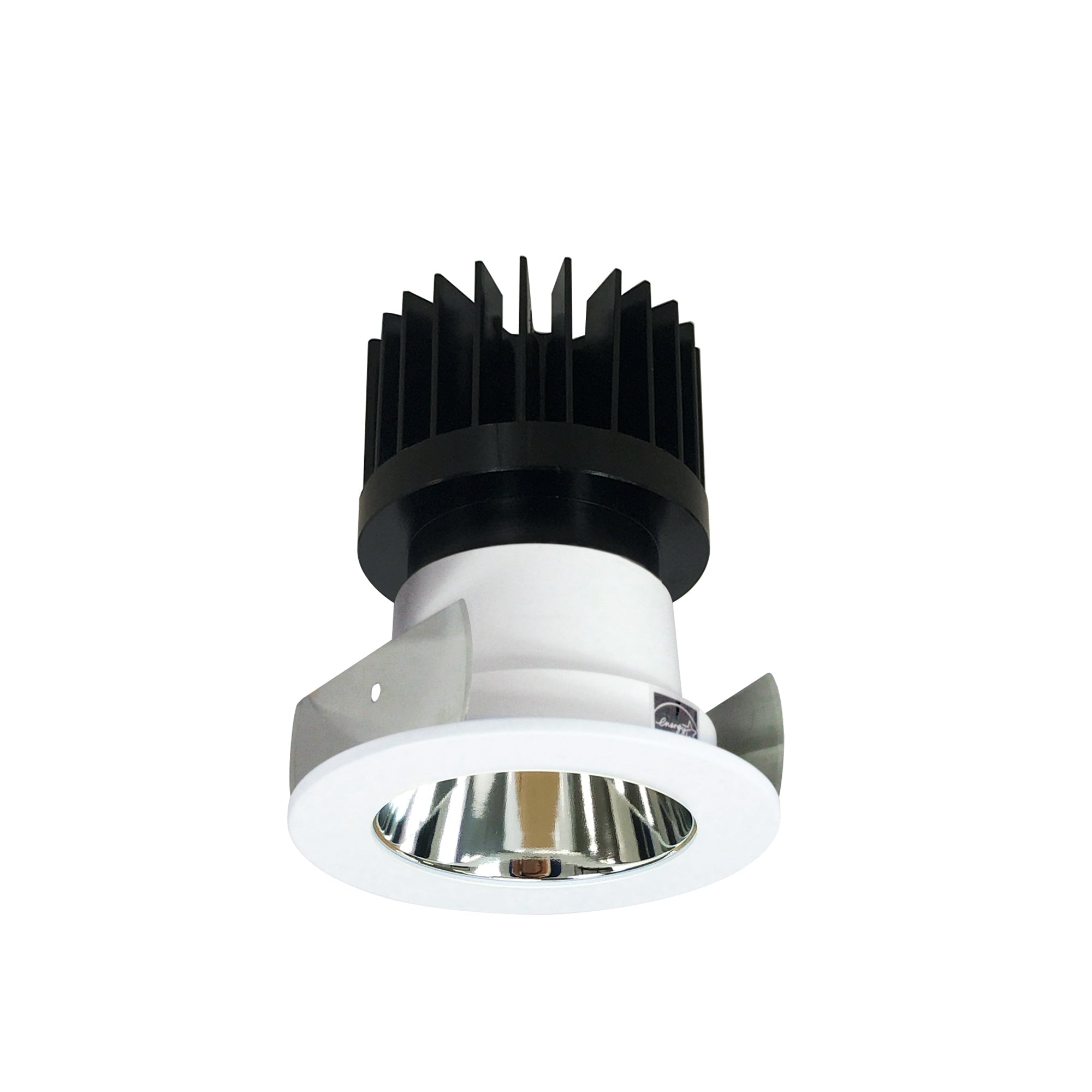 Nora Lighting NIOB-2RNDC30XCMPW/HL - Recessed - 2 Inch Iolite LED Round Reflector, 1500lm/2000lm/2500lm (varies by housing), 3000K, Specular Clear Reflector / Matte Powder White Flange