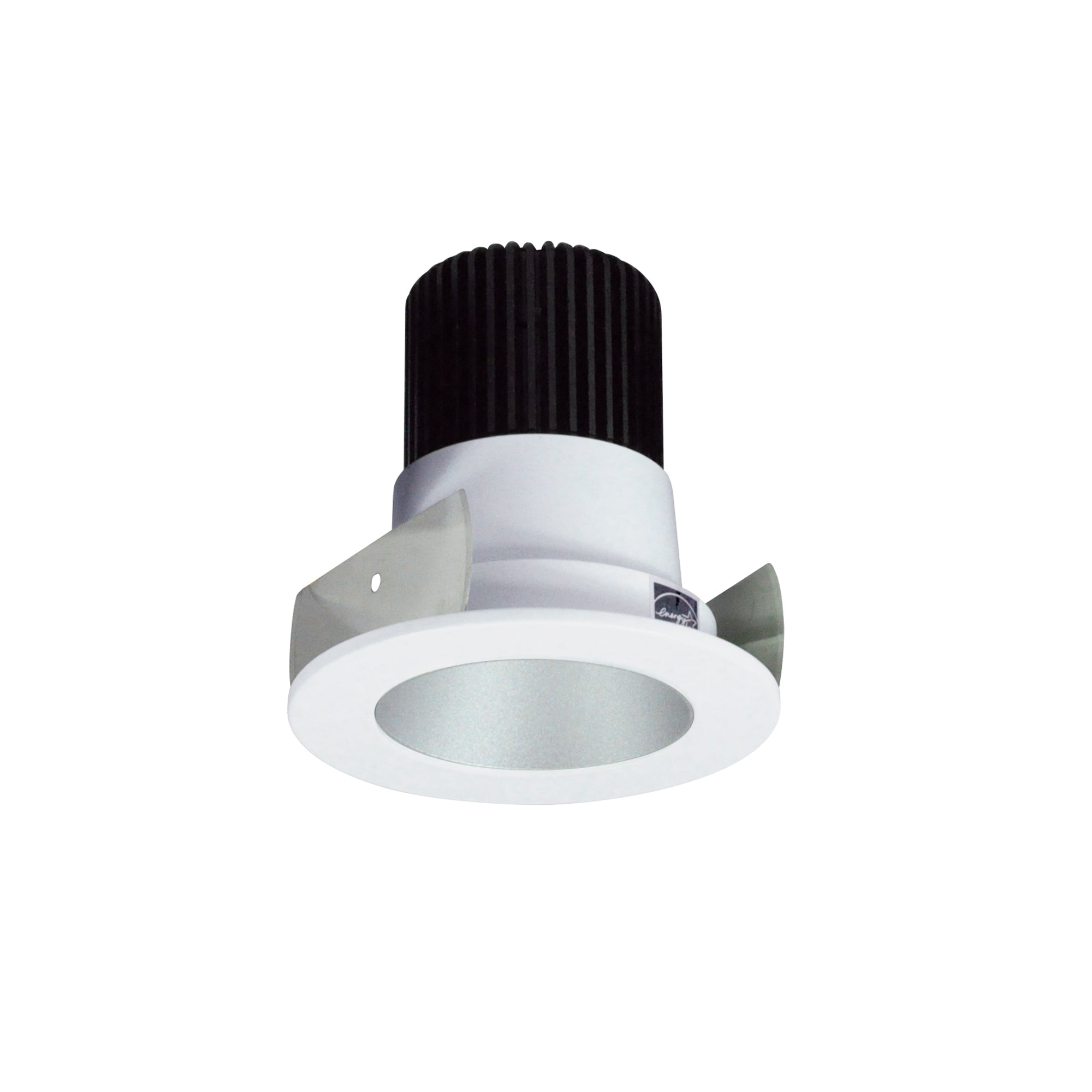 Nora Lighting NIOB-2RNDC50XHZMPW/10 - Recessed - 2 Inch Iolite LED Round Reflector, 1000lm / 14W, 5000K, Haze Reflector / Matte Powder White Flange