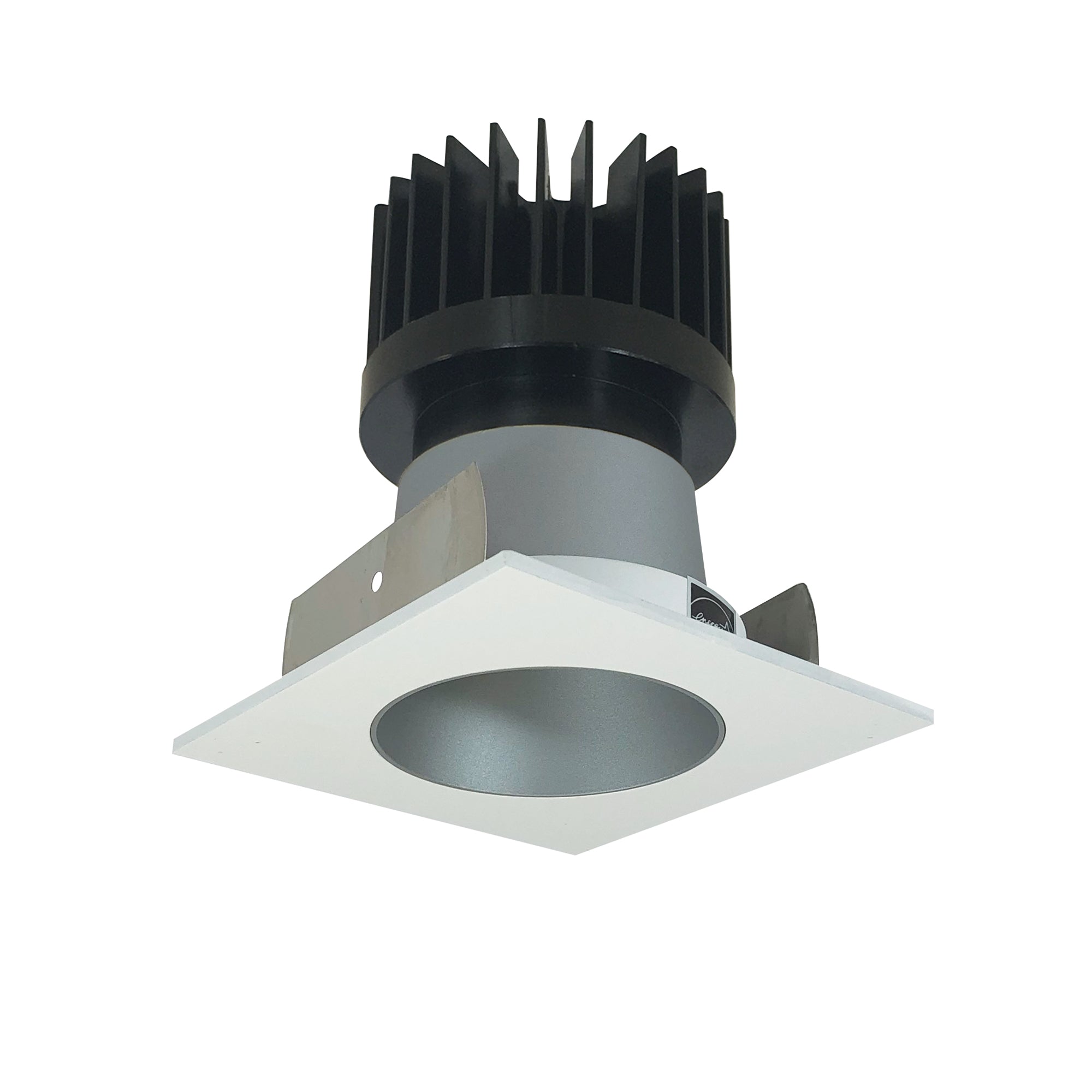 Nora Lighting NIOB-2SNDC40XHZMPW/HL - Recessed - 2 Inch Iolite LED Square Reflector with Round Aperture, 1500lm/2000lm/2500lm (varies by housing), 4000K, Haze Reflector / Matte Powder White Flange