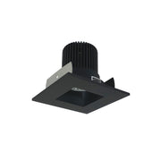 Nora Lighting NIOB-2SNDSQCDXBB - Recessed - 2 Inch Iolite LED Square Reflector with Square Aperture, 800lm / 14W, Comfort Dim, Black Reflector / Black Flange