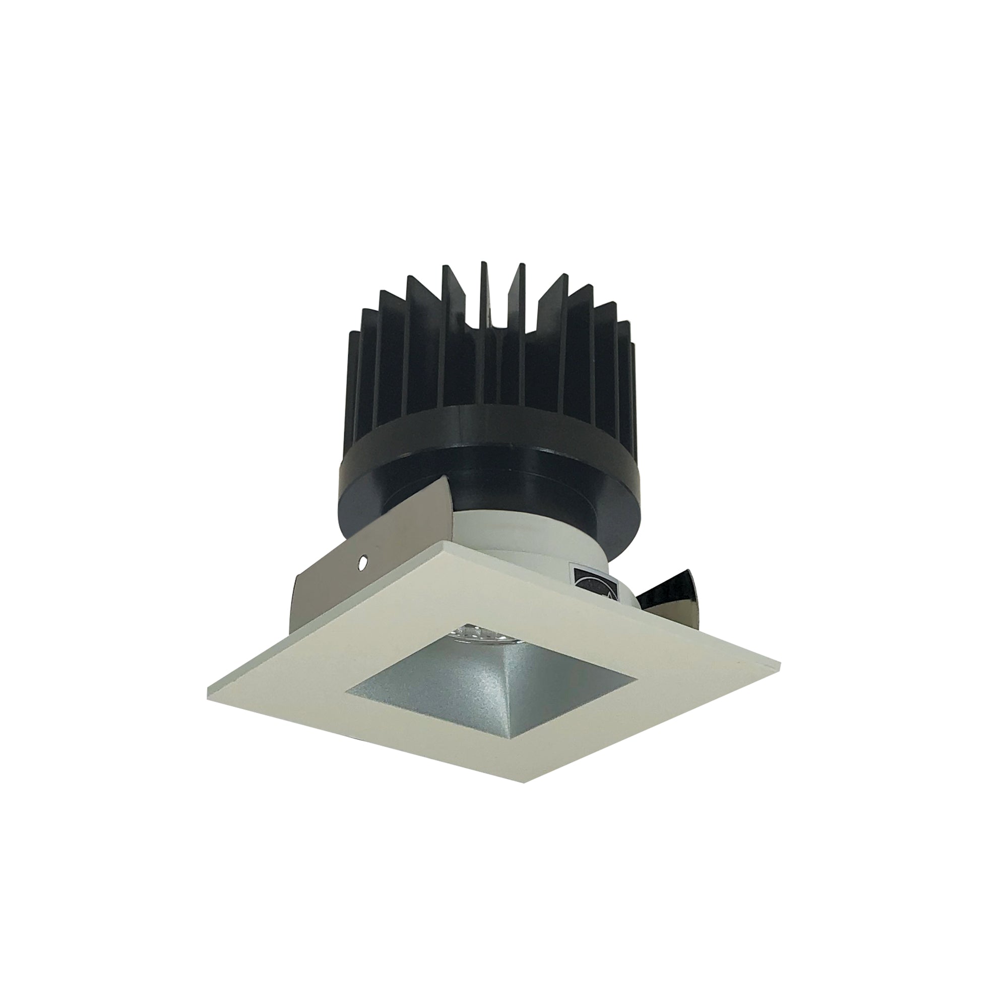Nora Lighting NIOB-2SNDSQ35XHW/HL - Recessed - 2 Inch Iolite LED Square Reflector with Square Aperture, 1500lm/2000lm/2500lm (varies by housing), 3500K, Haze Reflector / White Flange