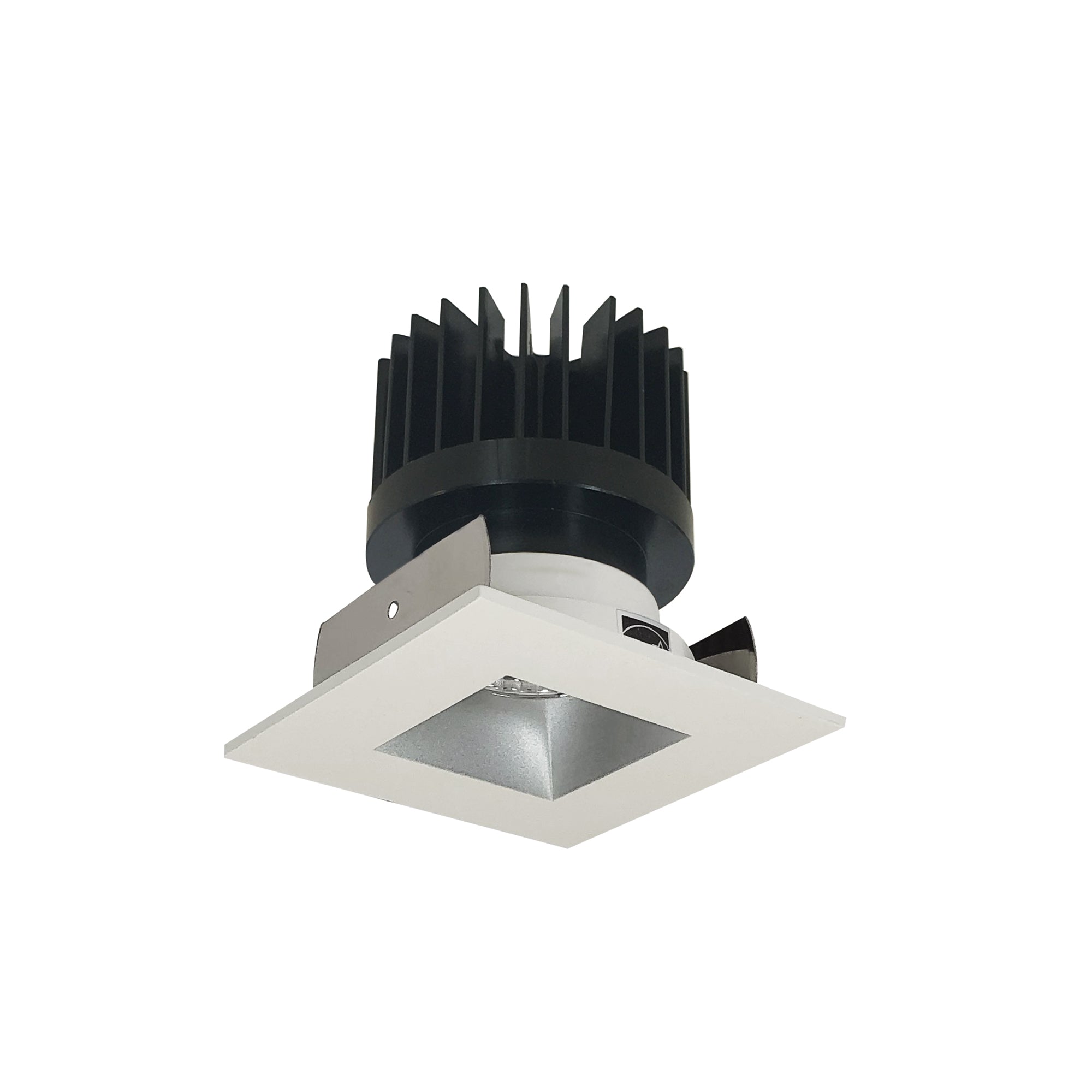 Nora Lighting NIOB-2SNDSQ50XHZMPW/HL - Recessed - 2 Inch Iolite LED Square Reflector with Square Aperture, 1500lm/2000lm/2500lm (varies by housing), 5000K, Haze Reflector / Matte Powder White Flange