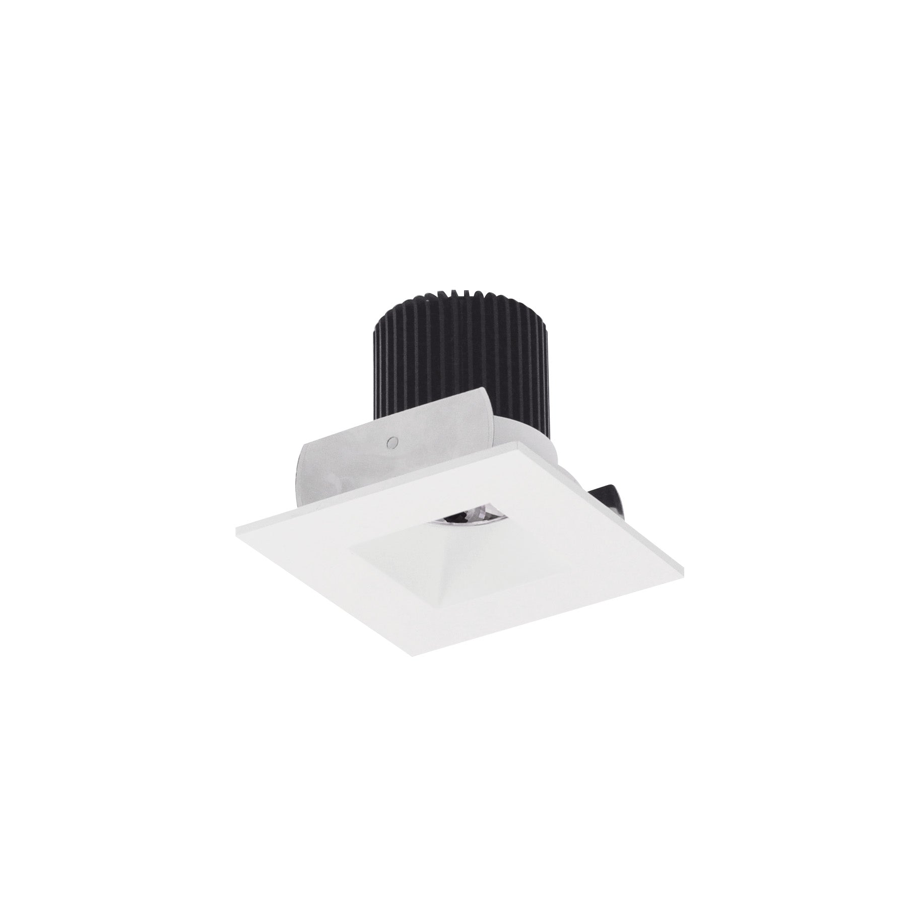 Nora Lighting NIOB-2SNDSQ40QMPW - Recessed - 2 Inch Iolite LED Square Reflector with Square Aperture, 10-Degree Optic, 800lm / 12W, 4000K, Matte Powder White Reflector / Matte Powder White Flange