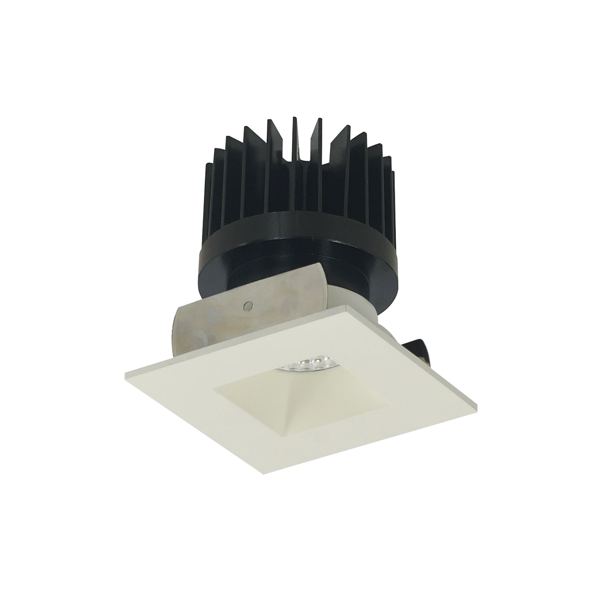 Nora Lighting NIOB-2SNDSQ27XWW/HL - Recessed - 2 Inch Iolite LED Square Reflector with Square Aperture, 1500lm/2000lm/2500lm (varies by housing), 2700K, White Reflector / White Flange