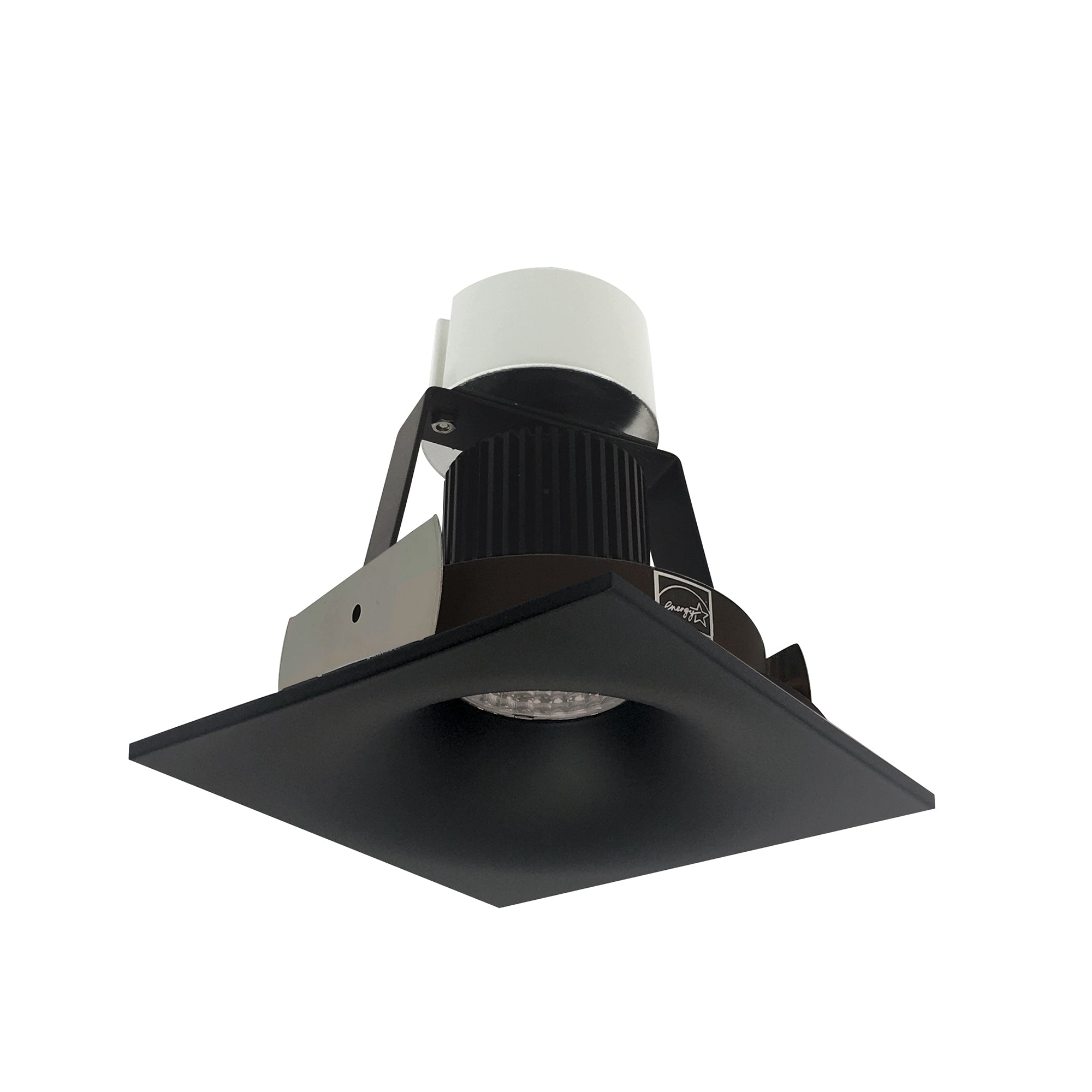 Nora Lighting NIR-4SNB40XBB/10 - Recessed - 4 Inch Iolite LED Square Bullnose Retrofit, 1000lm / 12W, 4000K, Black Finish