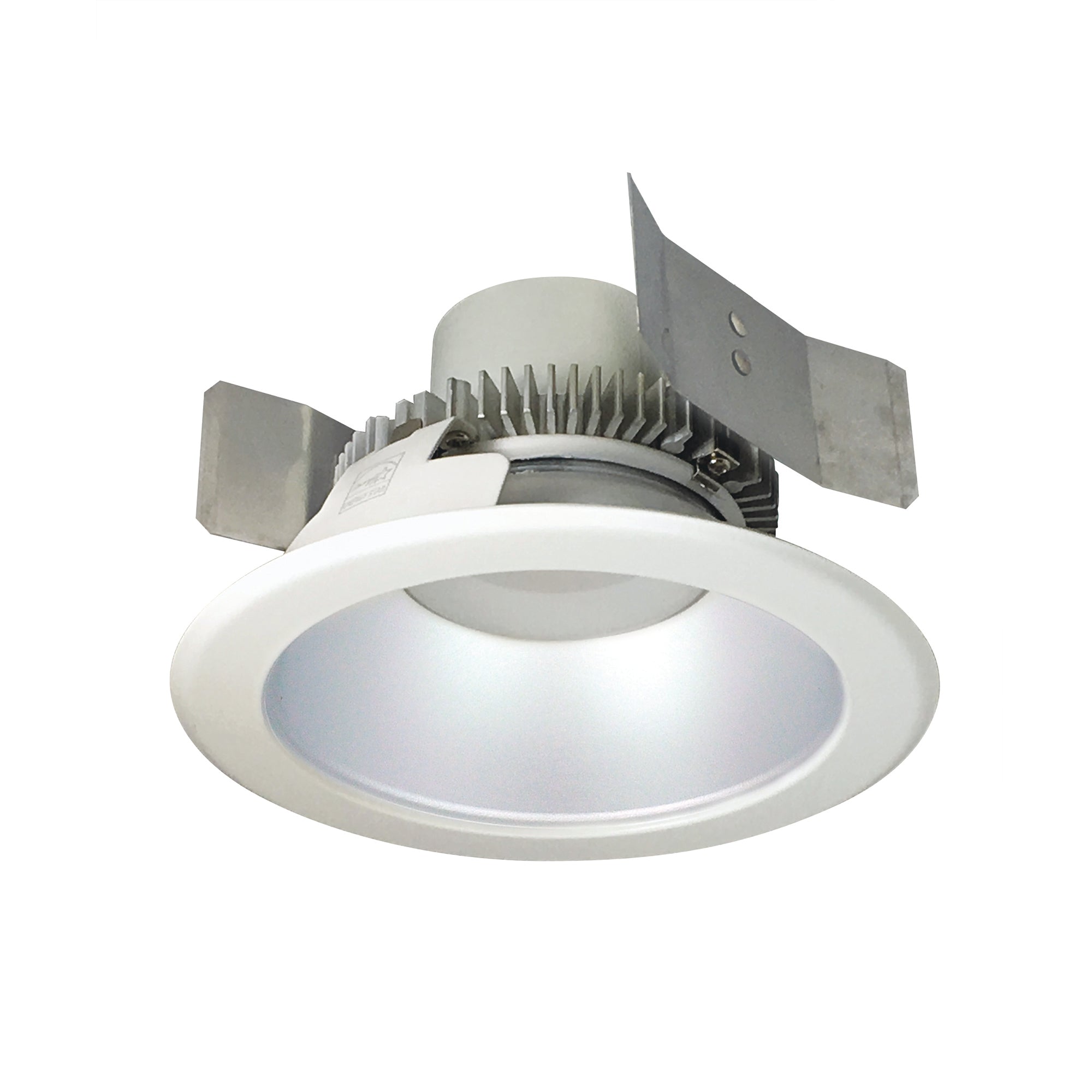 Nora Lighting NLCBC2-55135HZW/10LE4 - Recessed - 5 Inch Cobalt Click LED Retrofit, Round Reflector, 1000lm / 12W, 3500K, Haze Reflector / White Flange, 120V-277V input; Triac / ELV / 0-10V dimming