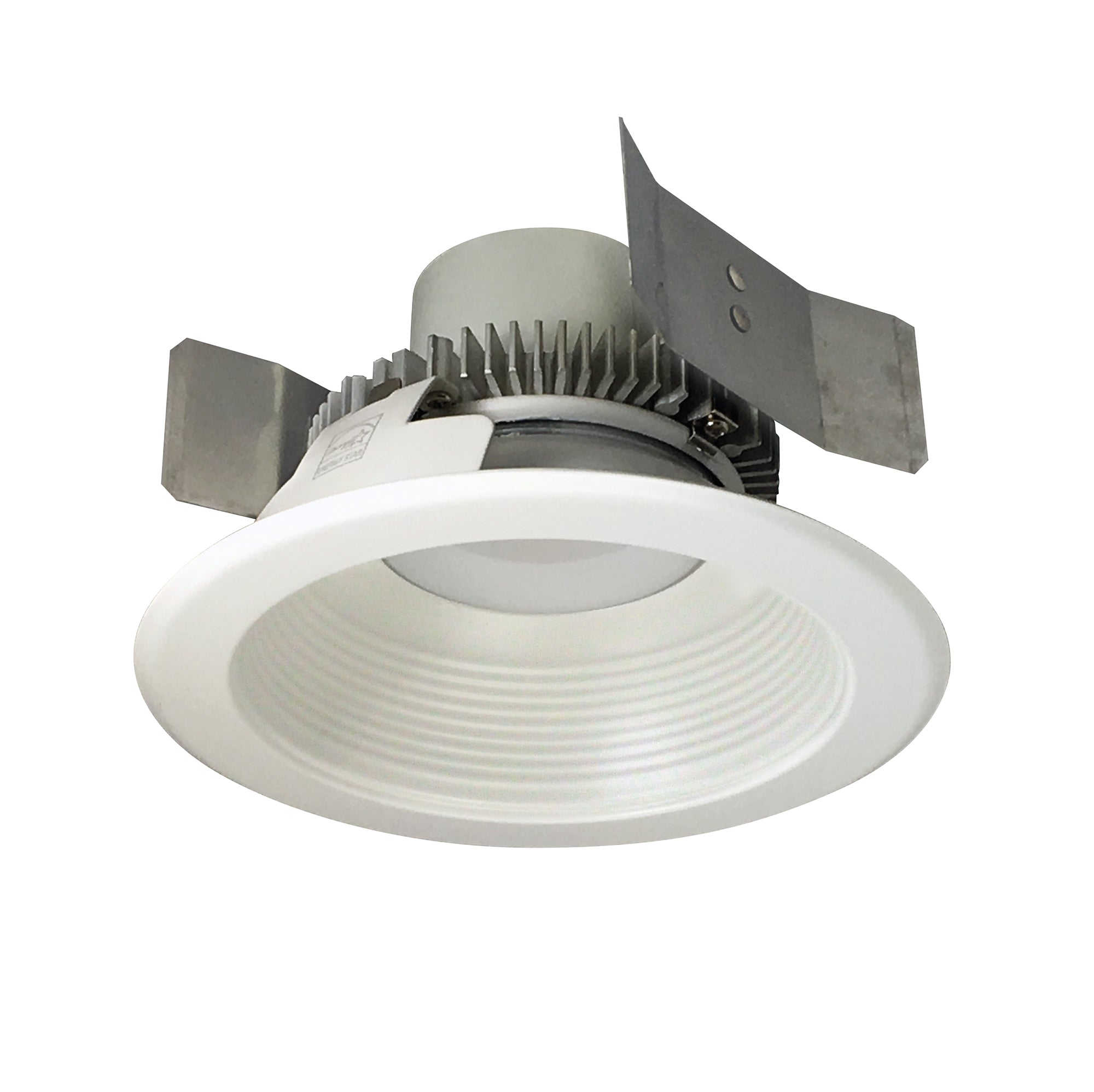 Nora Lighting NLCBC2-55235WW/10LE4 - Recessed - 5 Inch Cobalt Click LED Retrofit, Baffle, 1000lm / 12W, 3500K, White Baffle / White Flange, 120V-277V input; Triac / ELV / 0-10V dimming