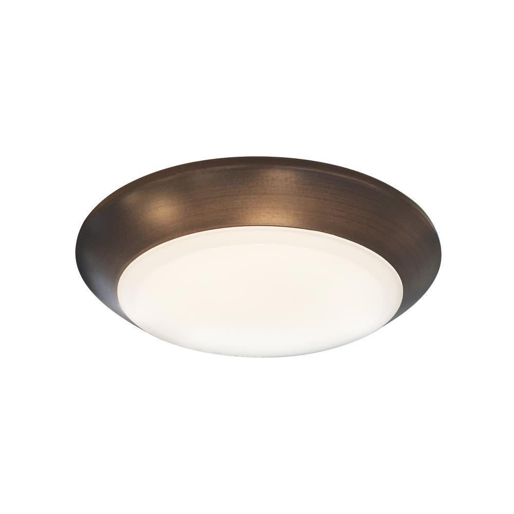 Nora Lighting NLOPAC-R6T2440BZ 6 AC T24 Opal LED Surface Mount, 1050lm 16W, 4000K, Bronze finish