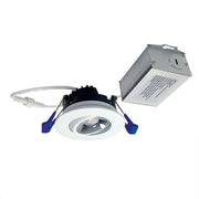 Nora Lighting NM2-2RG6030MPW - Recessed - 2 Inch M2 Round LED Adjustable Gimbal, 600lm / 8W, 3000K, 120V, Matte Powder White