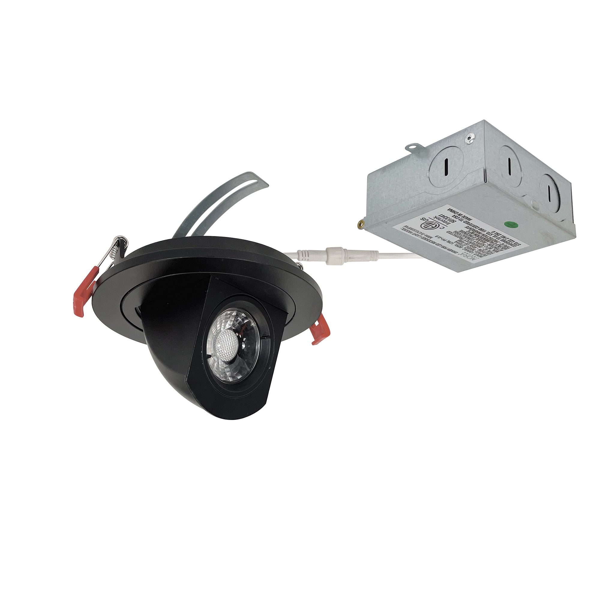 Nora Lighting NM4-R47027BB - Recessed - 4 Inch M4 Round LED Adjustable Elbow, 950lm / 12W, 2700K, 120V, Matte Black