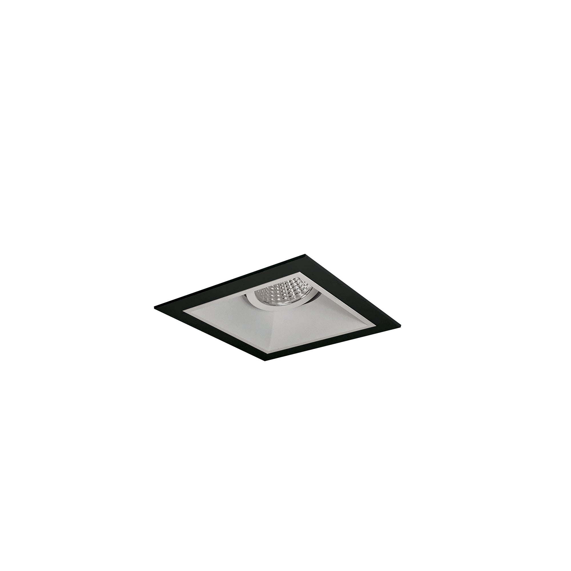 Nora Lighting NMIOT-11-B-G-35X-10-MPW - Recessed - Iolite MLS 1-Head Trim Set, Black Flange, 3500K, 1000lm, MPW Adj. Gimbal Trim