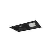 Nora Lighting NMIOT-12-B-AW-50X-10-B - Recessed - Iolite MLS 2-Head Trim Kit, Black Flange, 5000K, 1000lm, Black Adj. Snoot/Wall Wash Trims