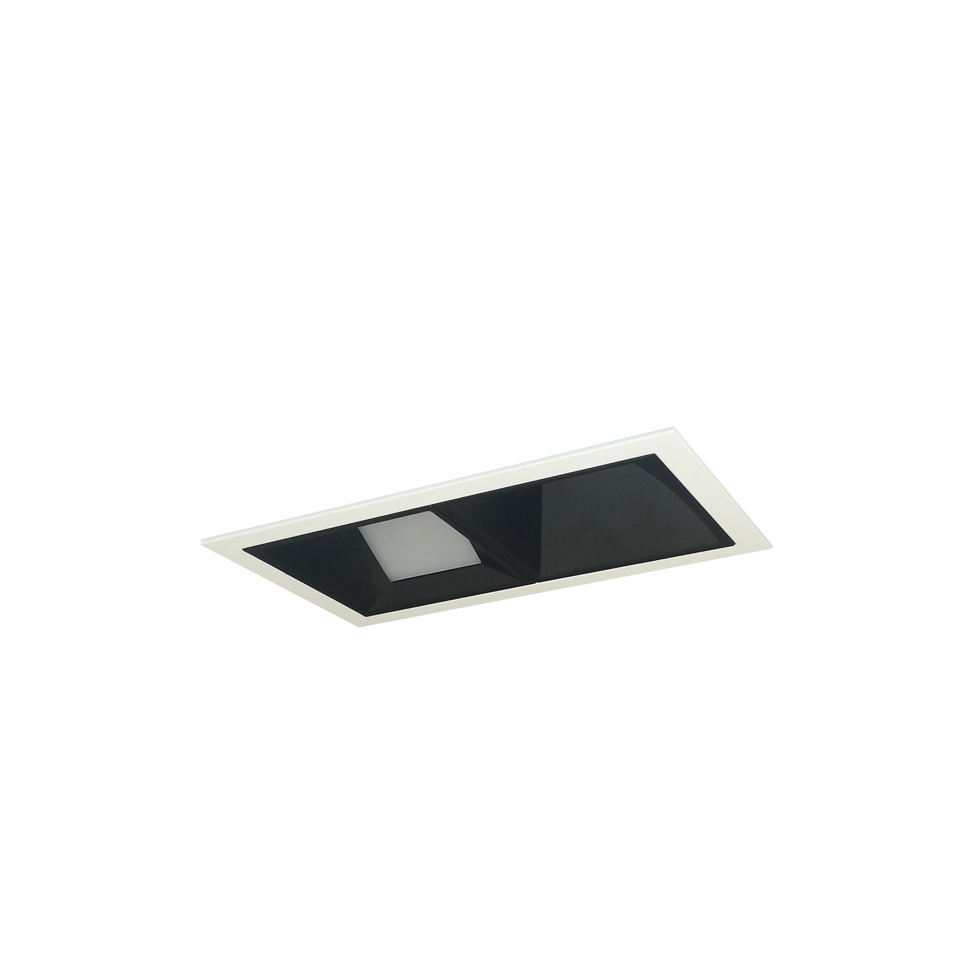 Nora Lighting NMIOT-12-MPW-WW-50X-10-B - Recessed - Iolite MLS 2-Head Trim Kit, MPW Flange, 5000K, 1000lm, Black Wall Wash Trims
