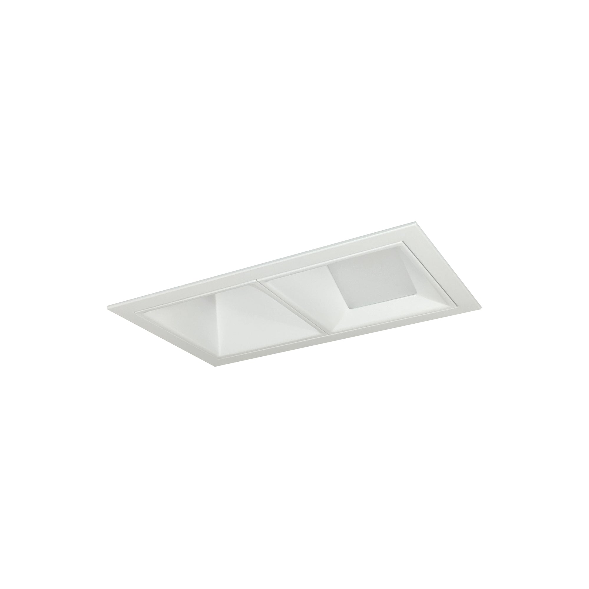 Nora Lighting NMIOT-12-MPW-WW-35X-10-MPW - Recessed - Iolite MLS 2-Head Trim Kit, MPW Flange, 3500K, 1000lm, MPW Wall Wash Trims
