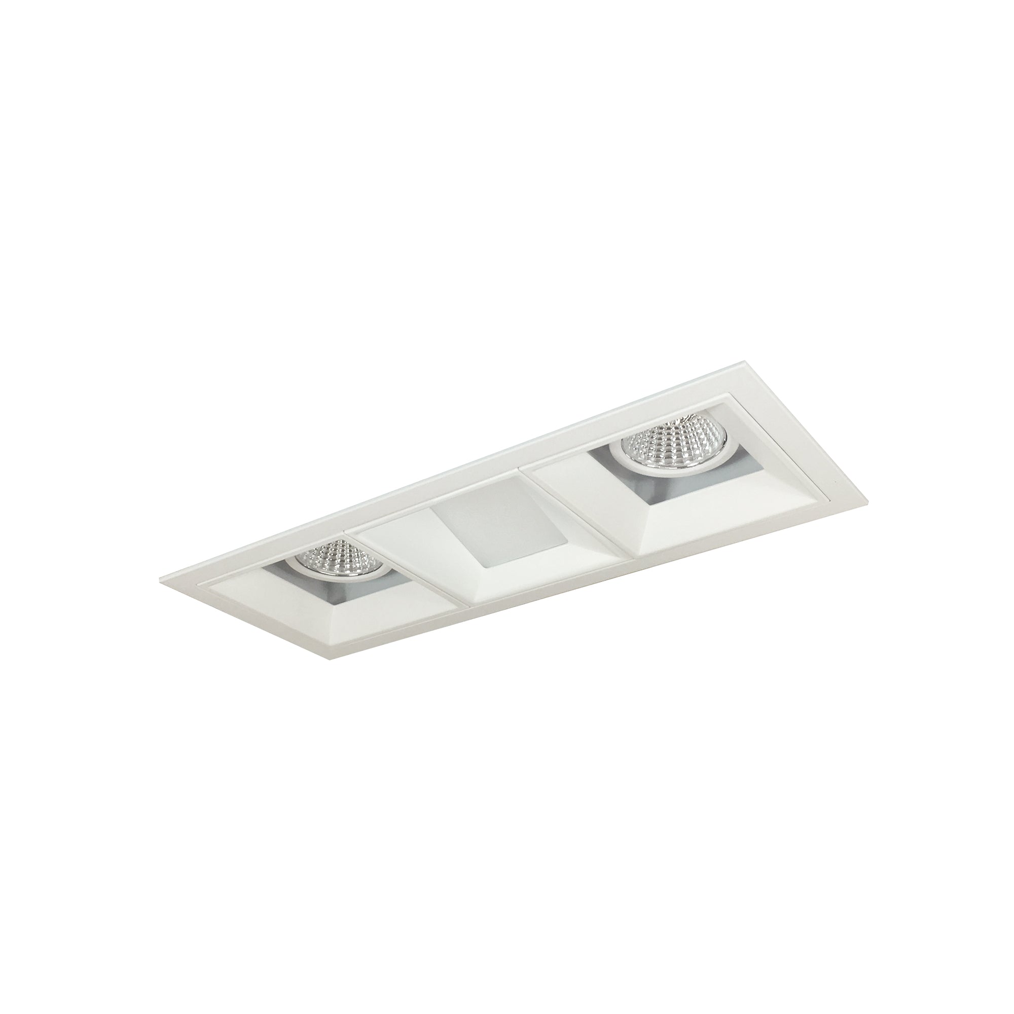 Nora Lighting NMIOT-13-MPW-FFW-35X-10-MPW - Recessed - Iolite MLS 3-Head Trim Kit, MPW Flange, 3500K, 1000lm, MPW Fixed Downlt./Wall Wash Trims