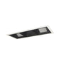 Nora Lighting NMIOT-13-MPW-WWW-35X-10-B - Recessed - Iolite MLS 3-Head Trim Kit, MPW Flange, 3500K, 1000lm, Black Wall Wash Trims