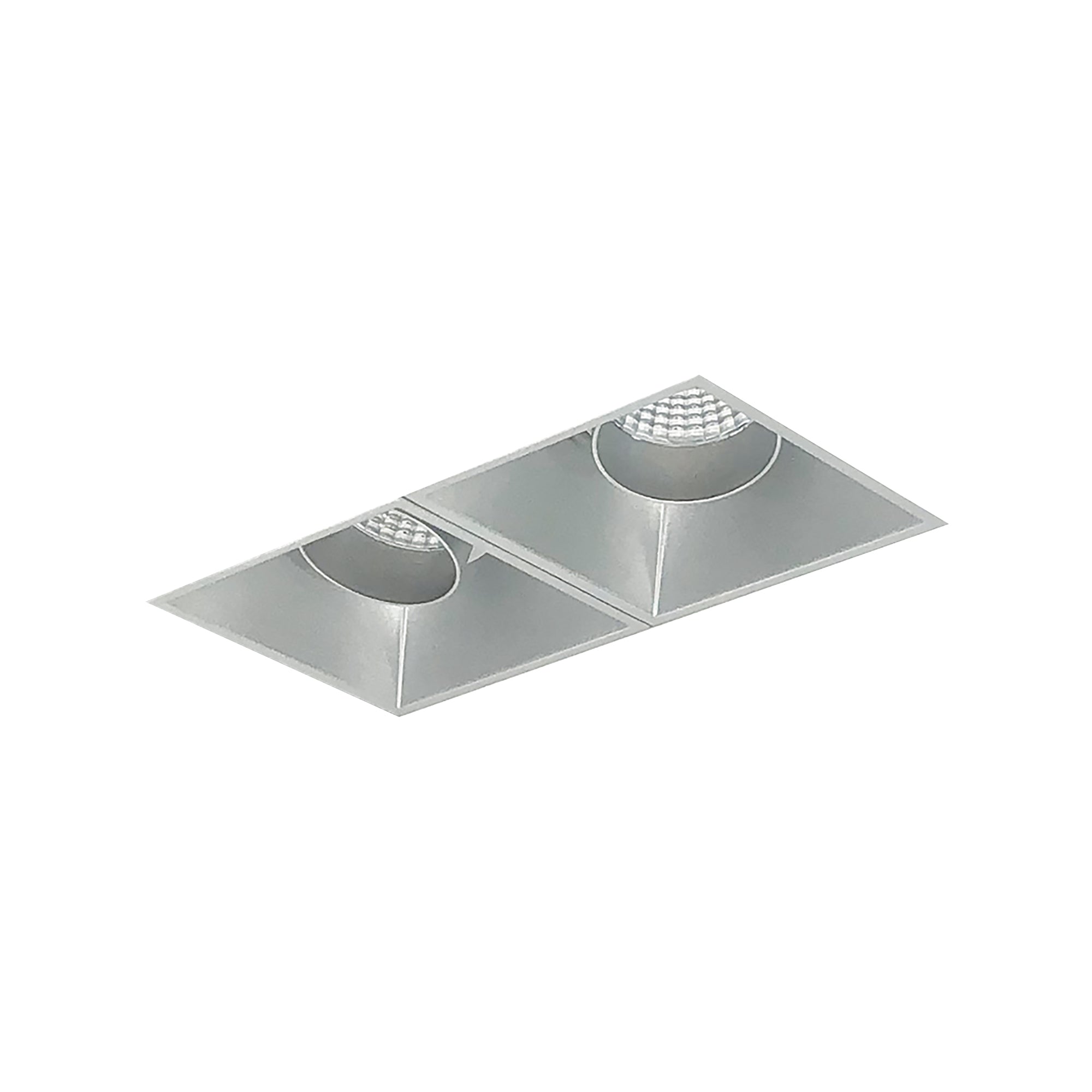 Nora Lighting NMIOTL-12-NF-AA-35X-10-HZ - Recessed - Iolite MLS 2-Head Trimless Reflector Kit, 3500K, 1000lm, Haze Adj. Snoot Trims