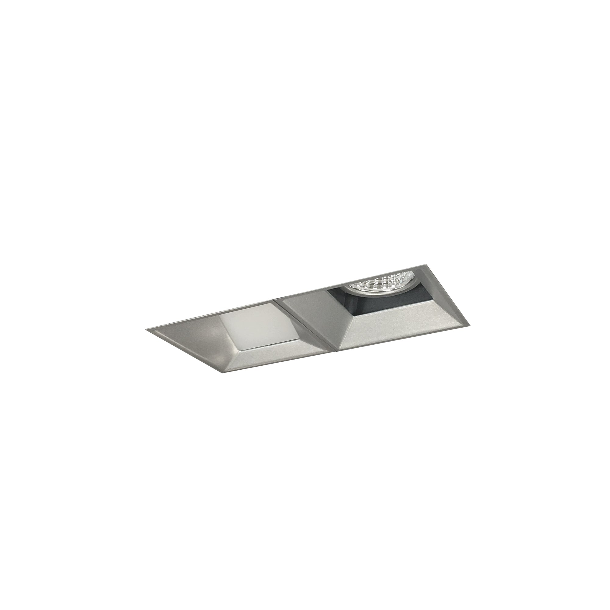 Nora Lighting NMIOTL-12-NF-FW-27X-10-HZ - Recessed - Iolite MLS 2-Head Trimless Reflector Kit, 2700K, 1000lm, Haze Fixed Downlt./Wall Wash Trims