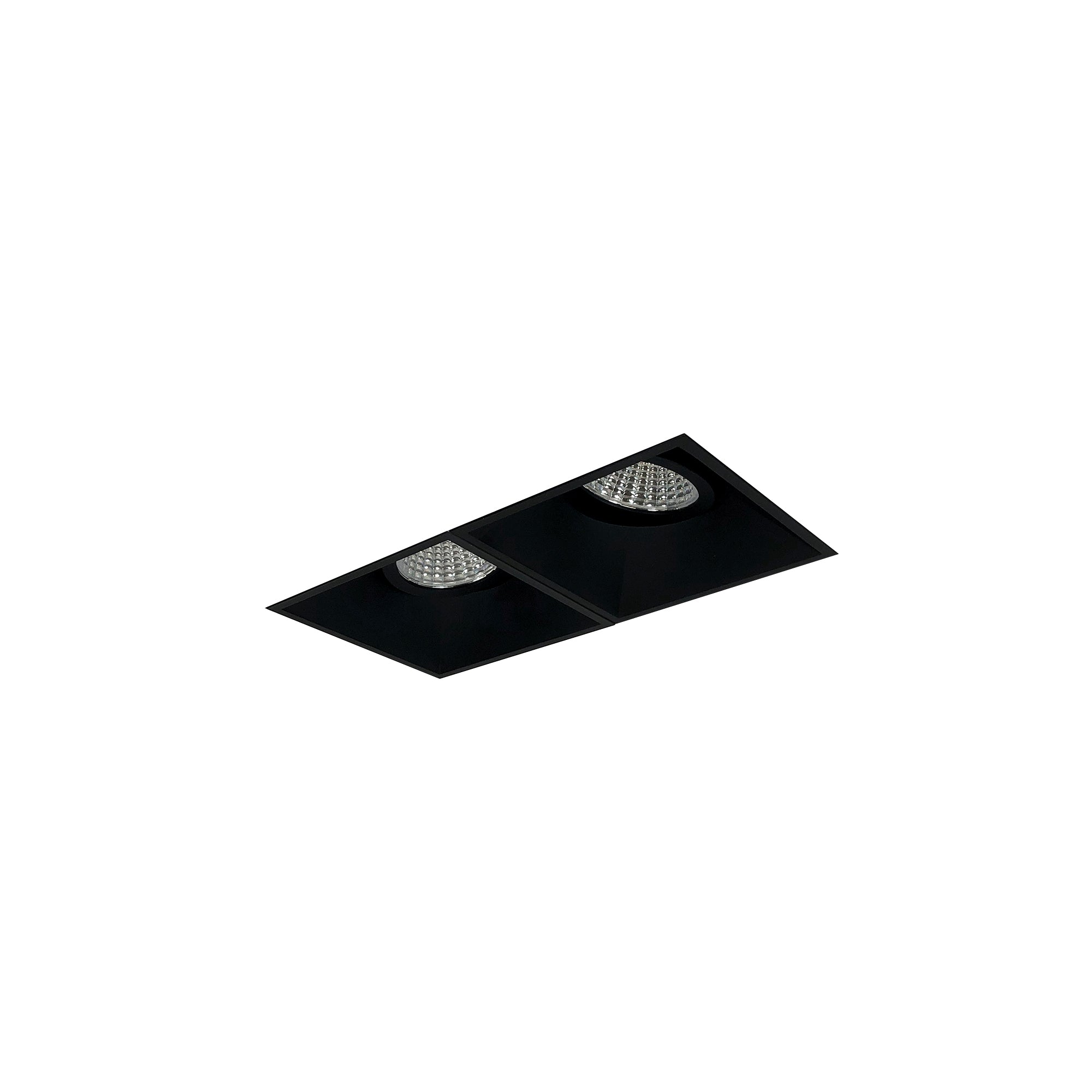 Nora Lighting NMIOTL-12-NF-GG-50X-10-B - Recessed - Iolite MLS 2-Head Trimless Reflector Kit, 5000K, 1000lm, Black Adj. Gimbal Trims