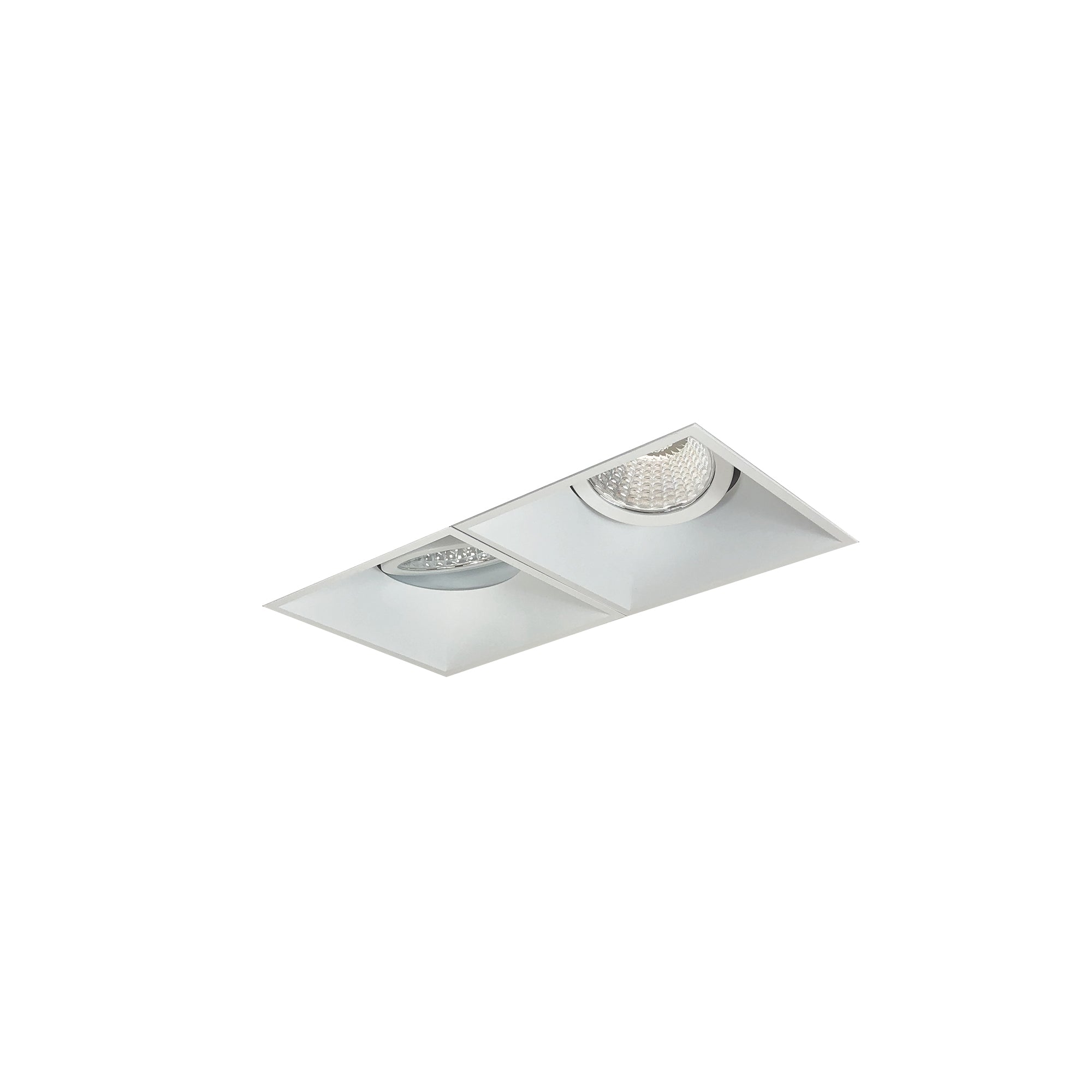 Nora Lighting NMIOTL-12-NF-GG-30X-10-MPW - Recessed - Iolite MLS 2-Head Trimless Reflector Kit, 3000K, 1000lm, MPW Adj. Gimbal Trims
