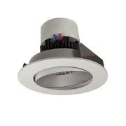 Nora Lighting NPR-4RCCDXHZMPW - Recessed - 4 Inch Pearl LED Round Adjustable Cone Retrofit, 800lm / 12W, Comfort Dim, Haze Reflector / Matte Powder White Flange