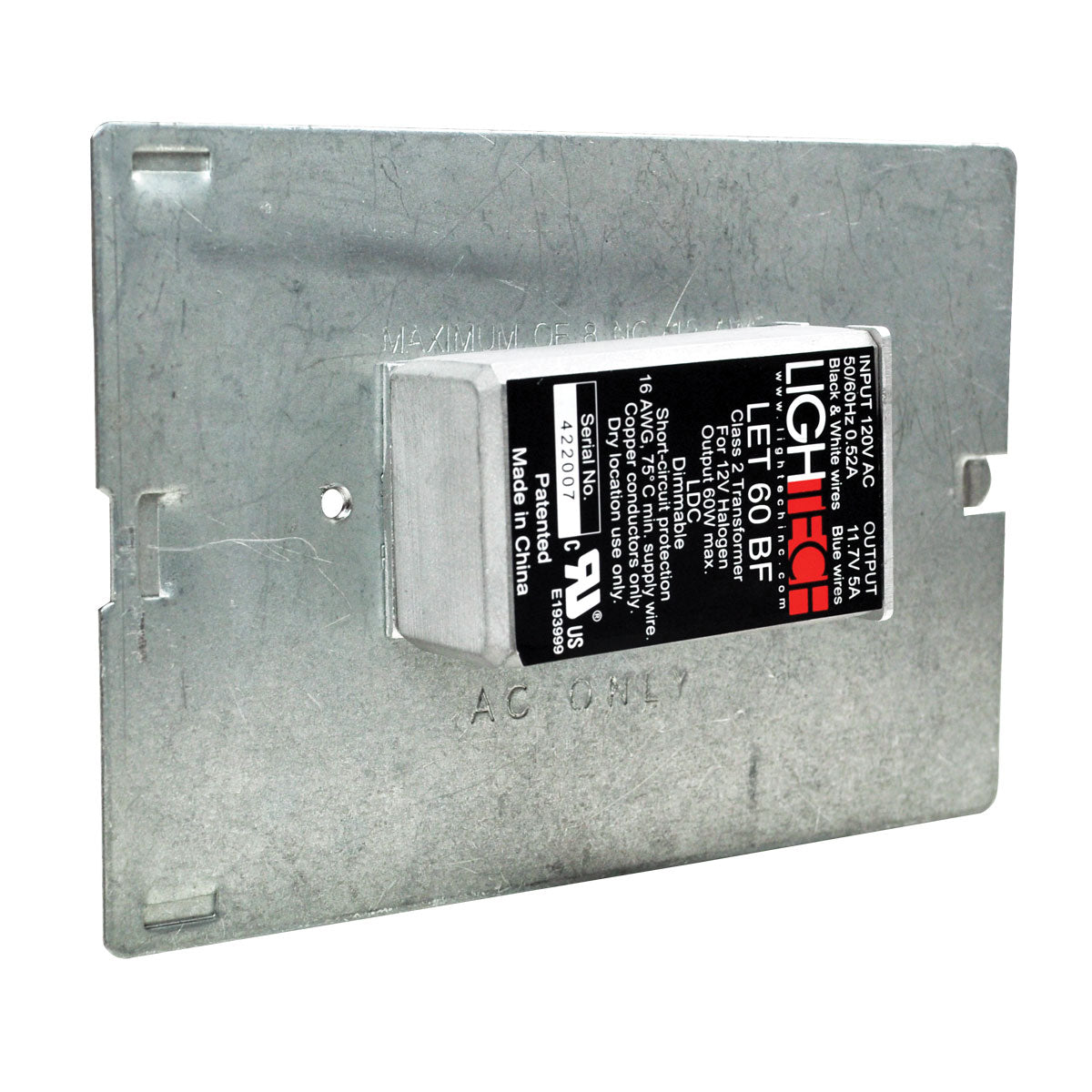 Nora Lighting NRA-6061 - Recessed - TRE,50W JBPLATE FOR NL-401/1EL