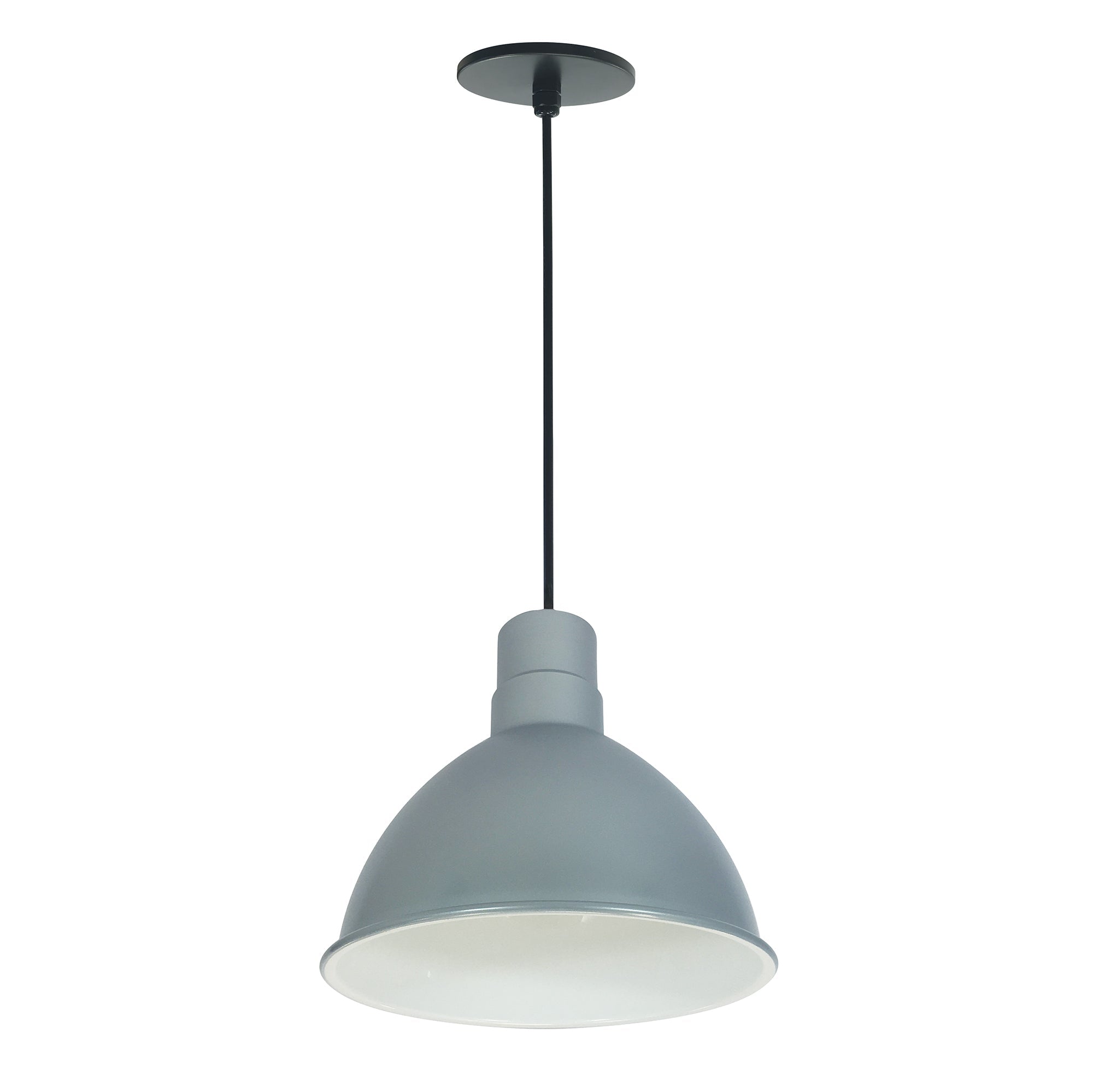 Nora Lighting NRLM-10C3035GMWLE4 - Recessed - 10 Inch RLM LED Shade, 3000lm, 3500K, Gun Metal/White, 120V 0-10V/Triac/ELV & 277V 0-10V Dimming