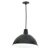 Nora Lighting NRLM-16C3835BWLE4 - Recessed - 16 Inch RLM LED Shade, 3800lm, 3500K, Black/White, 120V 0-10V/Triac/ELV & 277V 0-10V Dimming