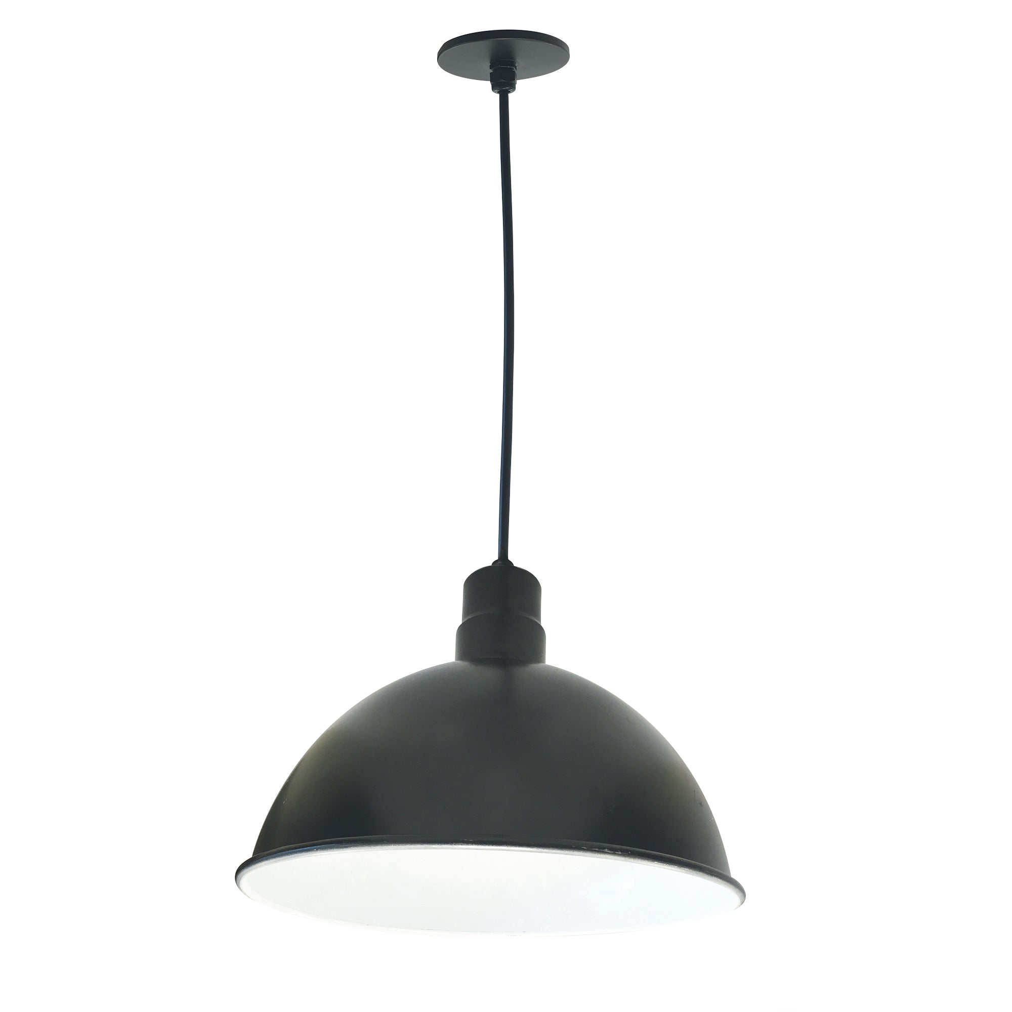 Nora Lighting NRLM-16C3830BWLE4 - Recessed - 16 Inch RLM LED Shade, 3800lm, 3000K, Black/White, 120V 0-10V/Triac/ELV & 277V 0-10V Dimming