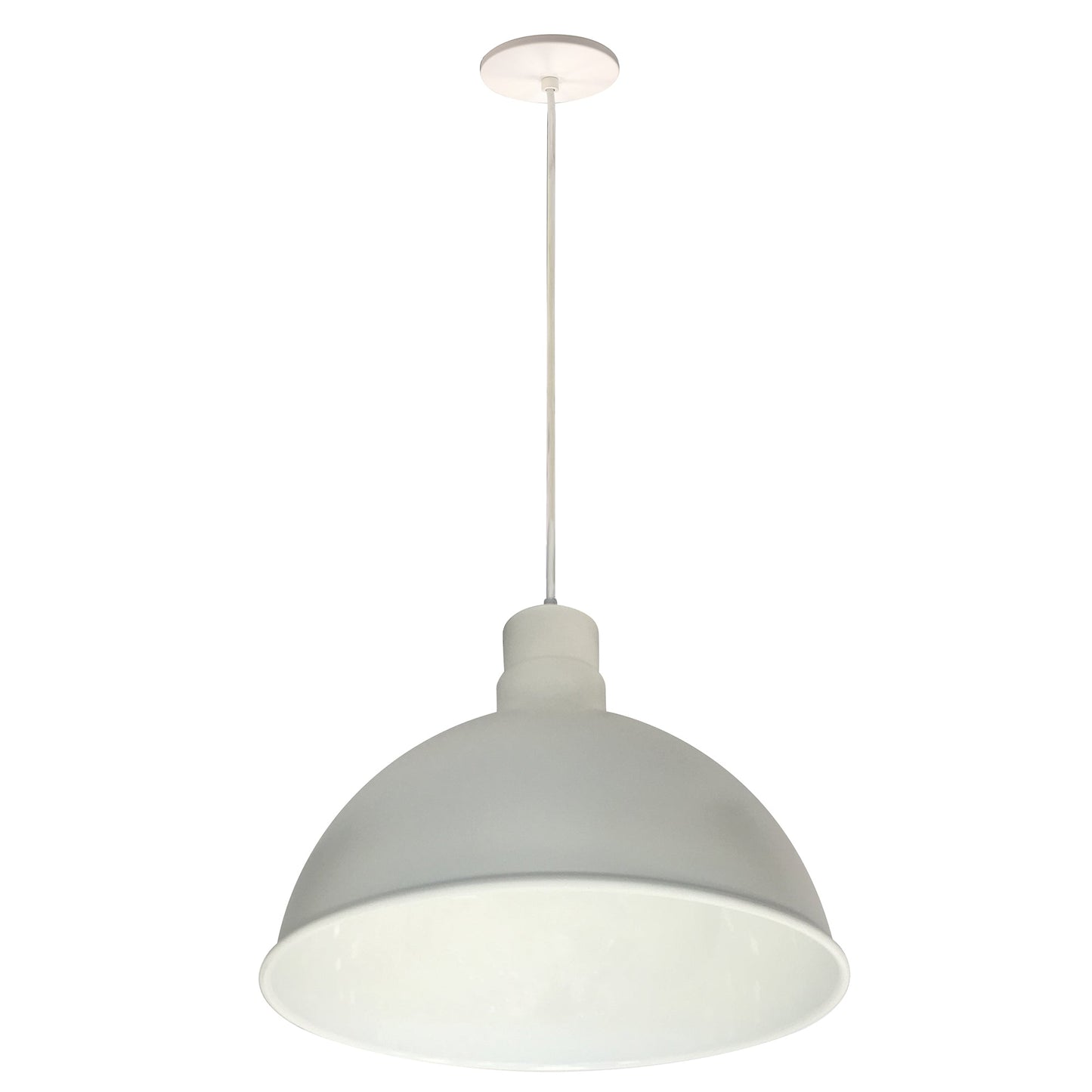 Nora Lighting NRLM-16C2535WWLE4 - Recessed - 16 Inch RLM LED Shade, 2500lm, 3500K, White, 120V 0-10V/Triac/ELV & 277V 0-10V Dimming
