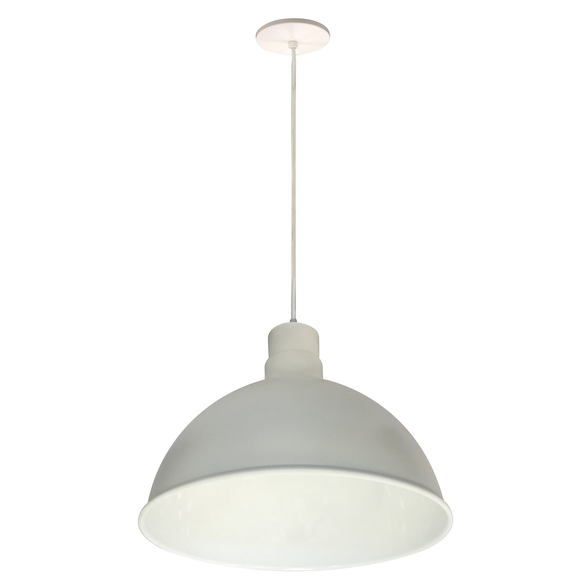 Nora Lighting NRLM-16C3830WWLE4 - Recessed - 16 Inch RLM LED Shade, 3800lm, 3000K, White, 120V 0-10V/Triac/ELV & 277V 0-10V Dimming