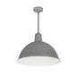 Nora Lighting NRLM-16ST2540GMWLE4/12 - Recessed - 16 Inch RLM 12 Inch Stem Mounted LED Shade, 2500lm, 4000K, Gun Metal/White, 120V 0-10V/Triac/ELV & 277V 0-10V Dimming