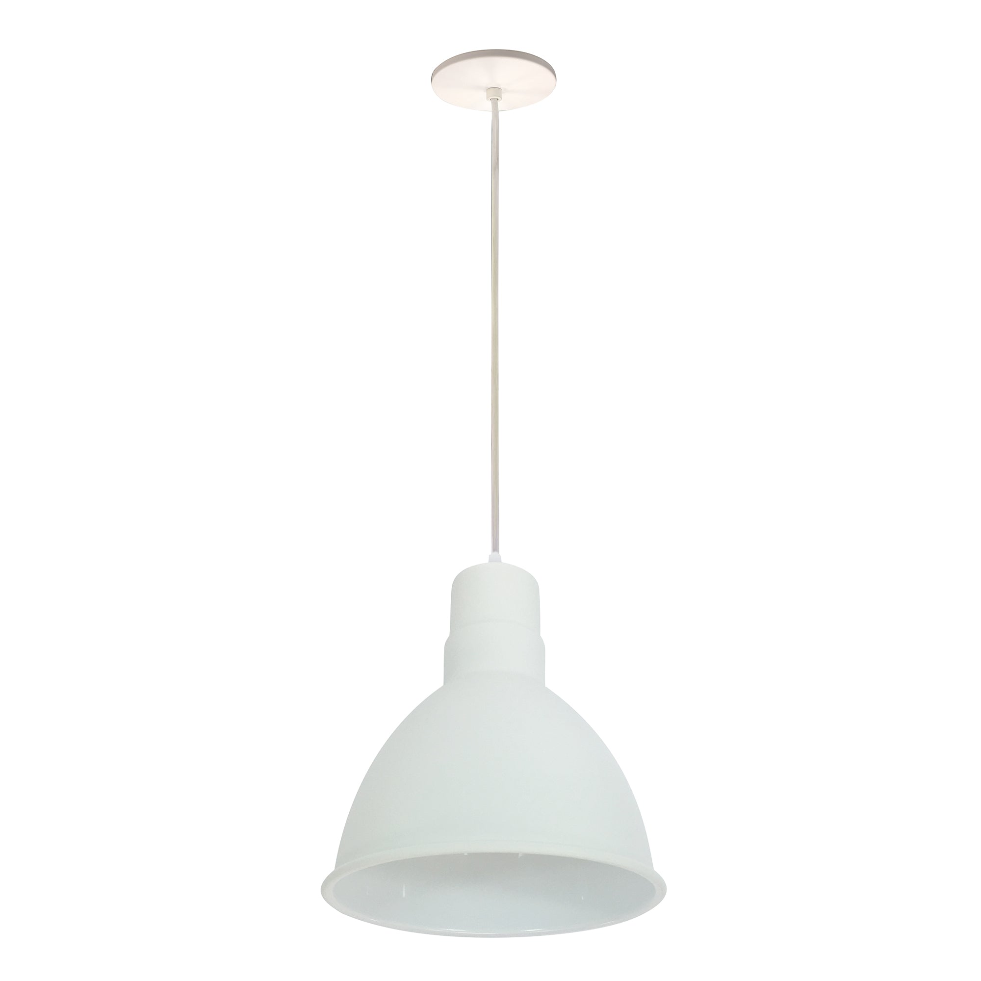 Nora Lighting NRLM-8C1040WWLE4 - Recessed - 8 Inch RLM LED Shade, 1200lm, 4000K, White, 120V 0-10V/Triac/ELV & 277V 0-10V Dimming