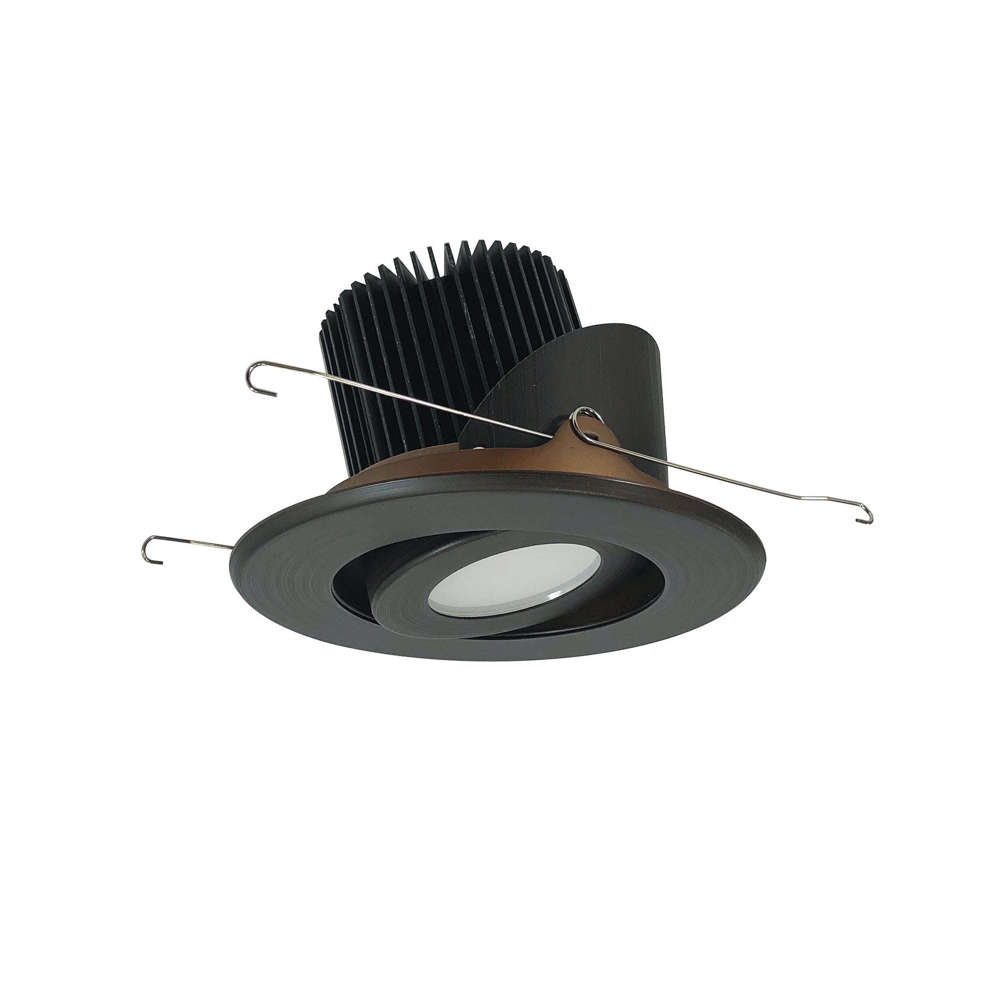 Nora Lighting NRM2-514L2540SBZ - Recessed - 5 Inch Marquise II Round Surface Adjustable Trim, 33-Degrees Spot, 2500lm, 4000K, Bronze (Not Compatible with NHRM2-525 Housing)